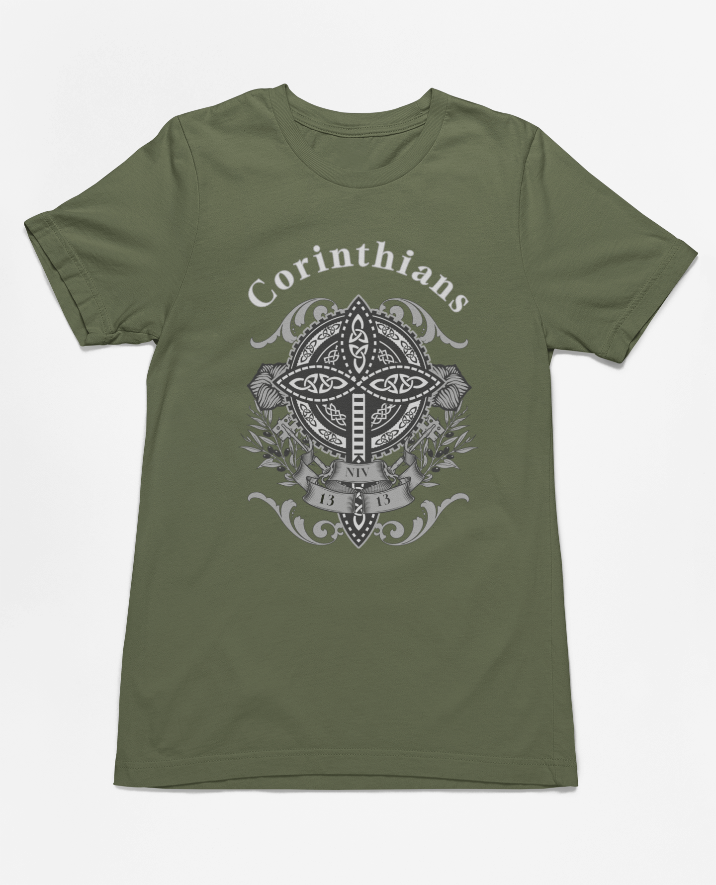 ✝️ Christian Faith Corinthians 13:13 T-Shirt – Inspirational Celtic Cross Design | T-Shirt – GodSpeed Threads
