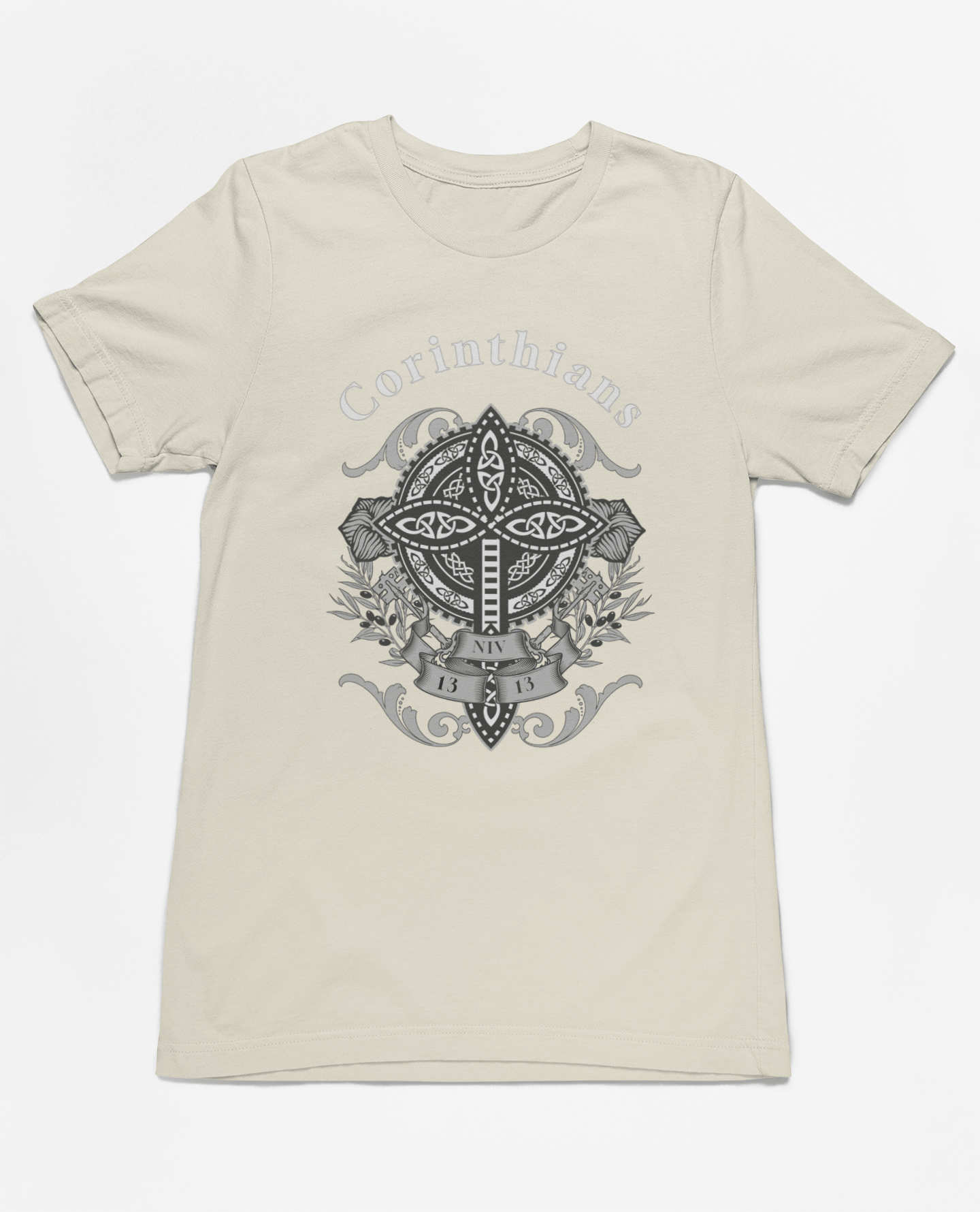 ✝️ Christian Faith Corinthians 13:13 T-Shirt – Inspirational Celtic Cross Design | T-Shirt – GodSpeed Threads