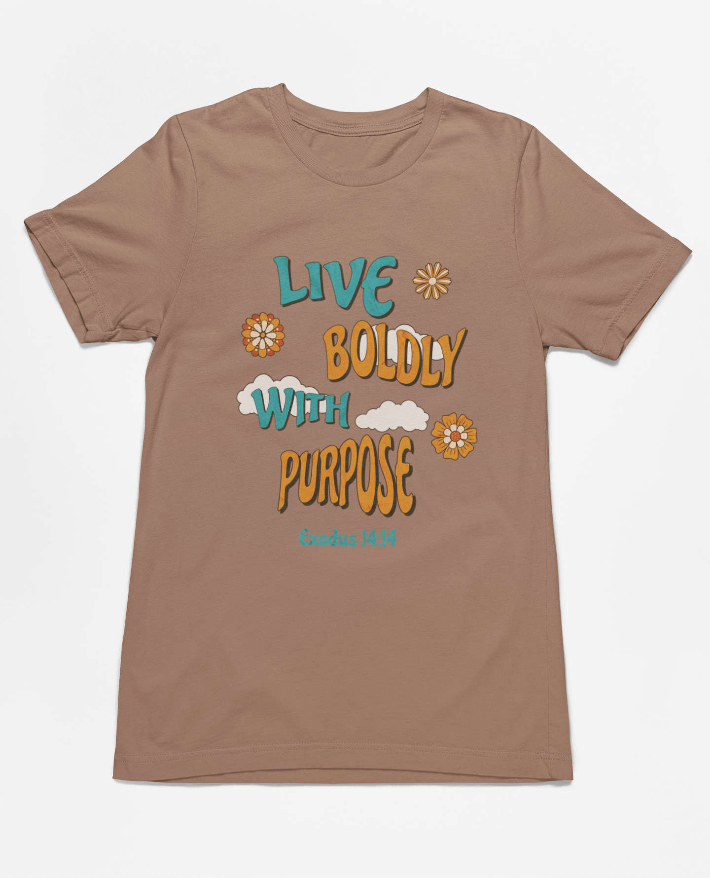 ✨ Christian Inspirational "Live Boldly With Purpose" T-Shirt - Exodus 14:14 | t-shirts – GodSpeed Threads