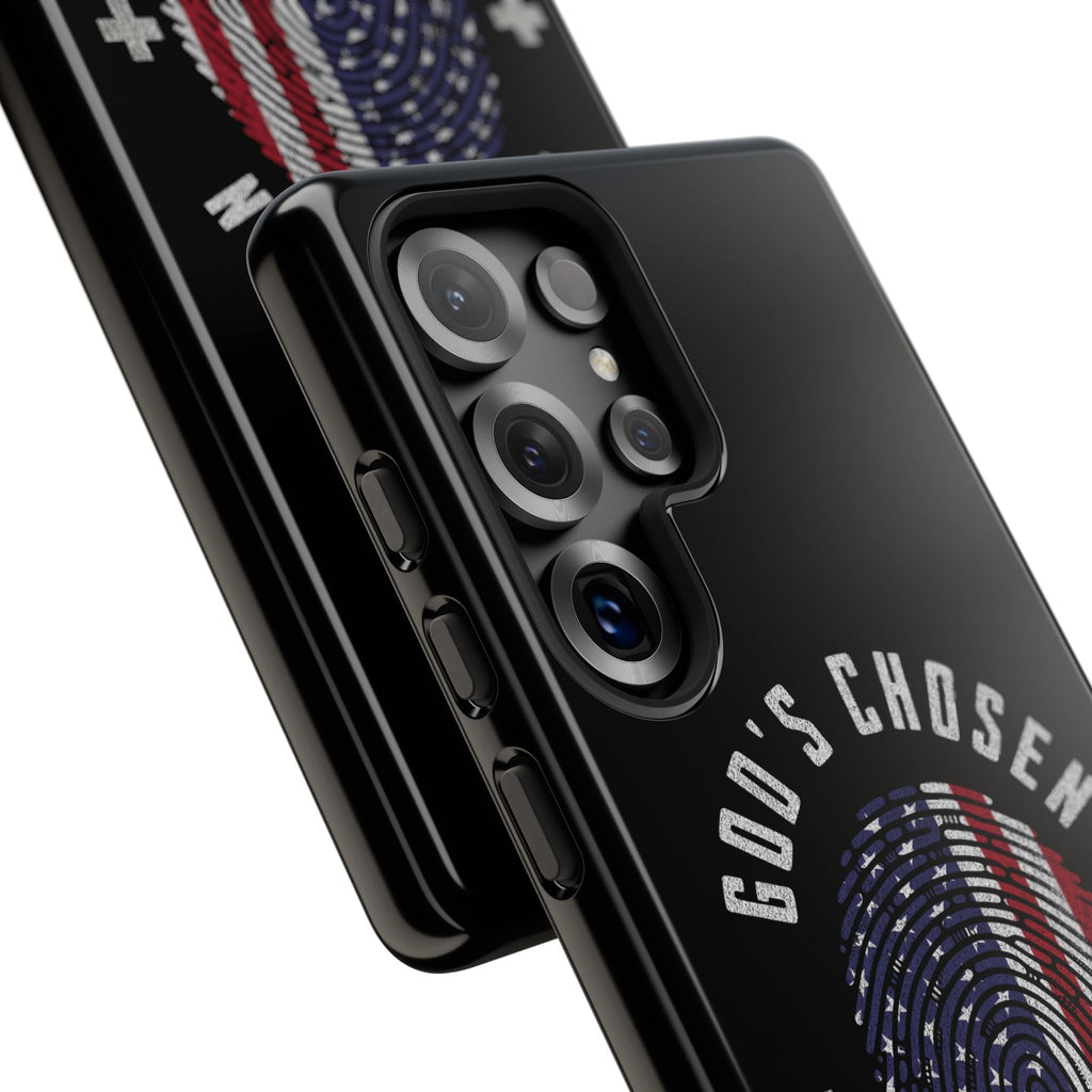Christian Phone Case, Tough Cases for God’s Chosen, USA Flag Design, Inspirational Gift, Romans 8:28 | Phone Case – GodSpeed Threads