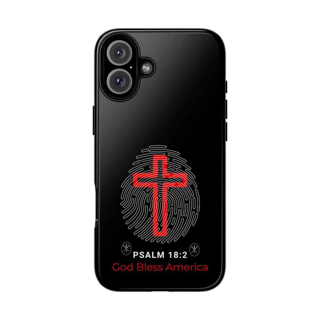 Christian Phone Case with Cross Design, Tough Case for Protection, Gifts for Faith, Bible Verse, God Bless America | Phone Case – GodSpeed Threads