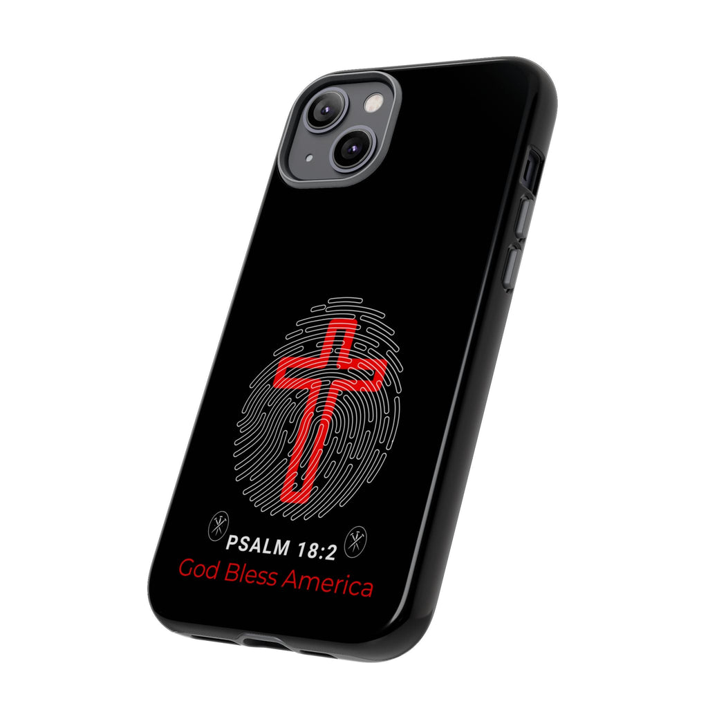 Christian Phone Case with Cross Design, Tough Case for Protection, Gifts for Faith, Bible Verse, God Bless America | Phone Case – GodSpeed Threads