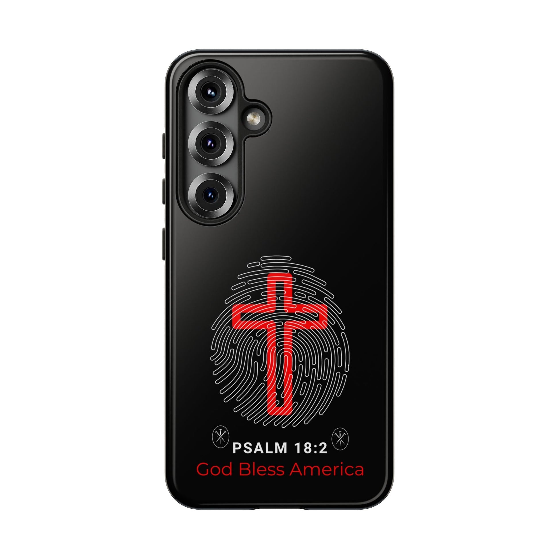 Christian Phone Case with Cross Design, Tough Case for Protection, Gifts for Faith, Bible Verse, God Bless America | Phone Case – GodSpeed Threads