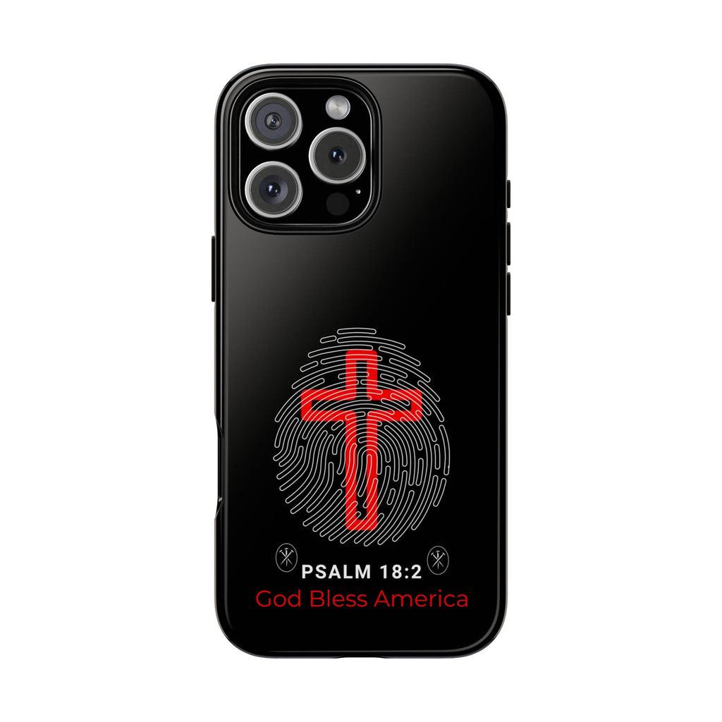 Christian Phone Case with Cross Design, Tough Case for Protection, Gifts for Faith, Bible Verse, God Bless America | Phone Case – GodSpeed Threads