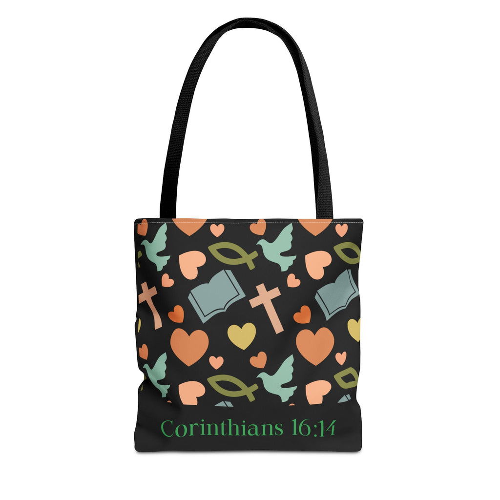 Christian Tote Bag with Inspirational Design, Perfect for Church, Gift for Believers, Faith - based Accessory, Everyday Use, Bible Verse Tote | Bags – GodSpeed Threads