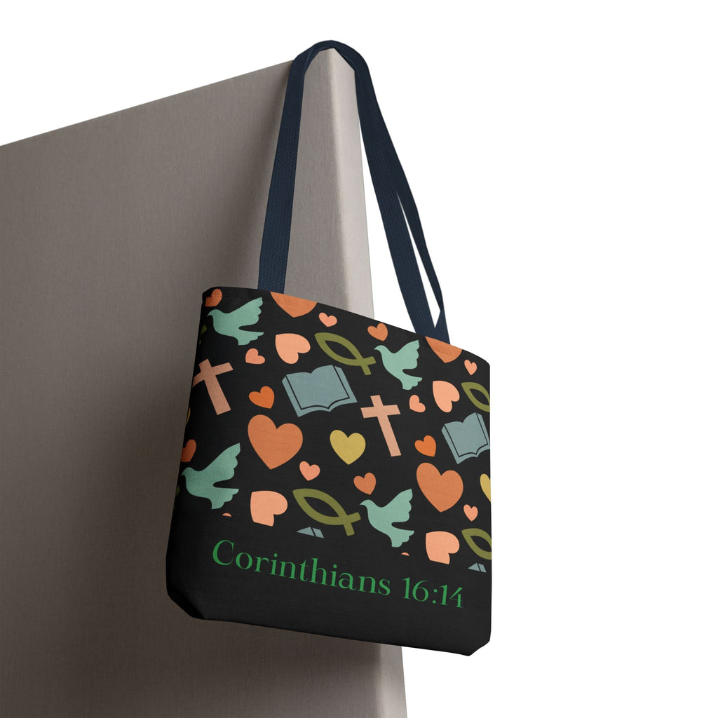 Christian Tote Bag with Inspirational Design, Perfect for Church, Gift for Believers, Faith - based Accessory, Everyday Use, Bible Verse Tote | Bags – GodSpeed Threads