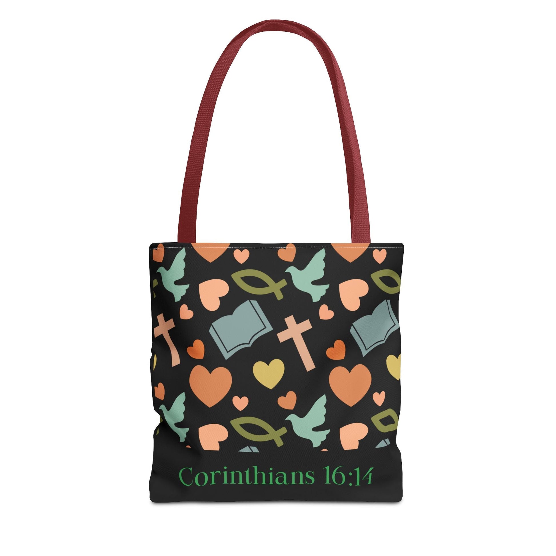 Christian Tote Bag with Inspirational Design, Perfect for Church, Gift for Believers, Faith - based Accessory, Everyday Use, Bible Verse Tote | Bags – GodSpeed Threads