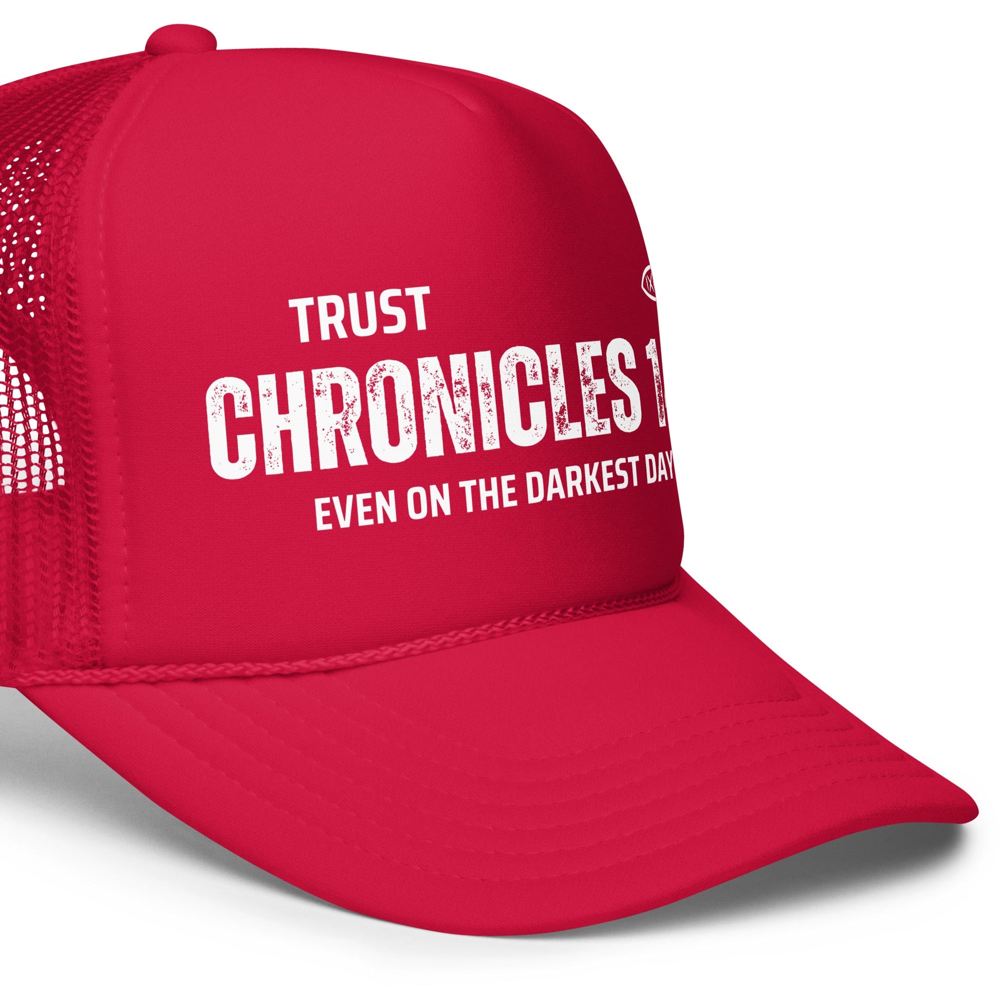 ✝️ Chronicles 14:11 “Trust Even on the Darkest Days” Snapback Foam Trucker Hat – Faith - Inspired Headwear | Hats – GodSpeed Threads