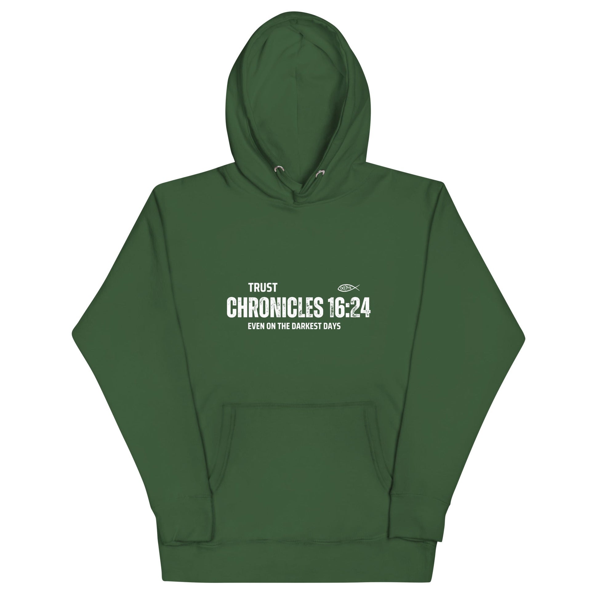 ✝️ Chronicles 16:24 “Trust Even on the Darkest Days” Hoodie – Faith - Inspired Comfort | Hoodies – GodSpeed Threads