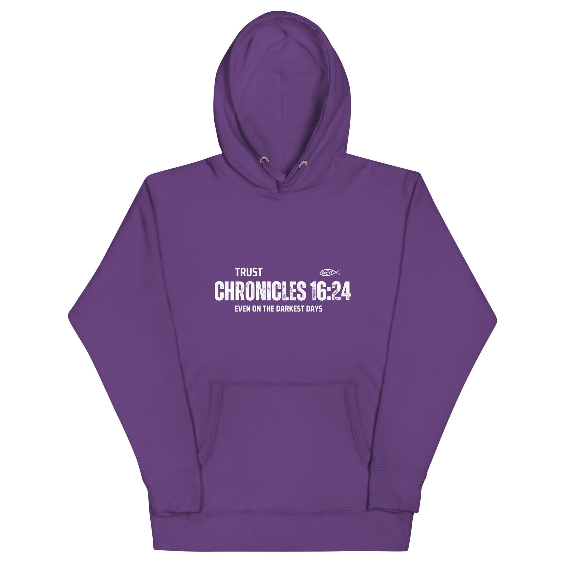 ✝️ Chronicles 16:24 “Trust Even on the Darkest Days” Hoodie – Faith - Inspired Comfort | Hoodies – GodSpeed Threads