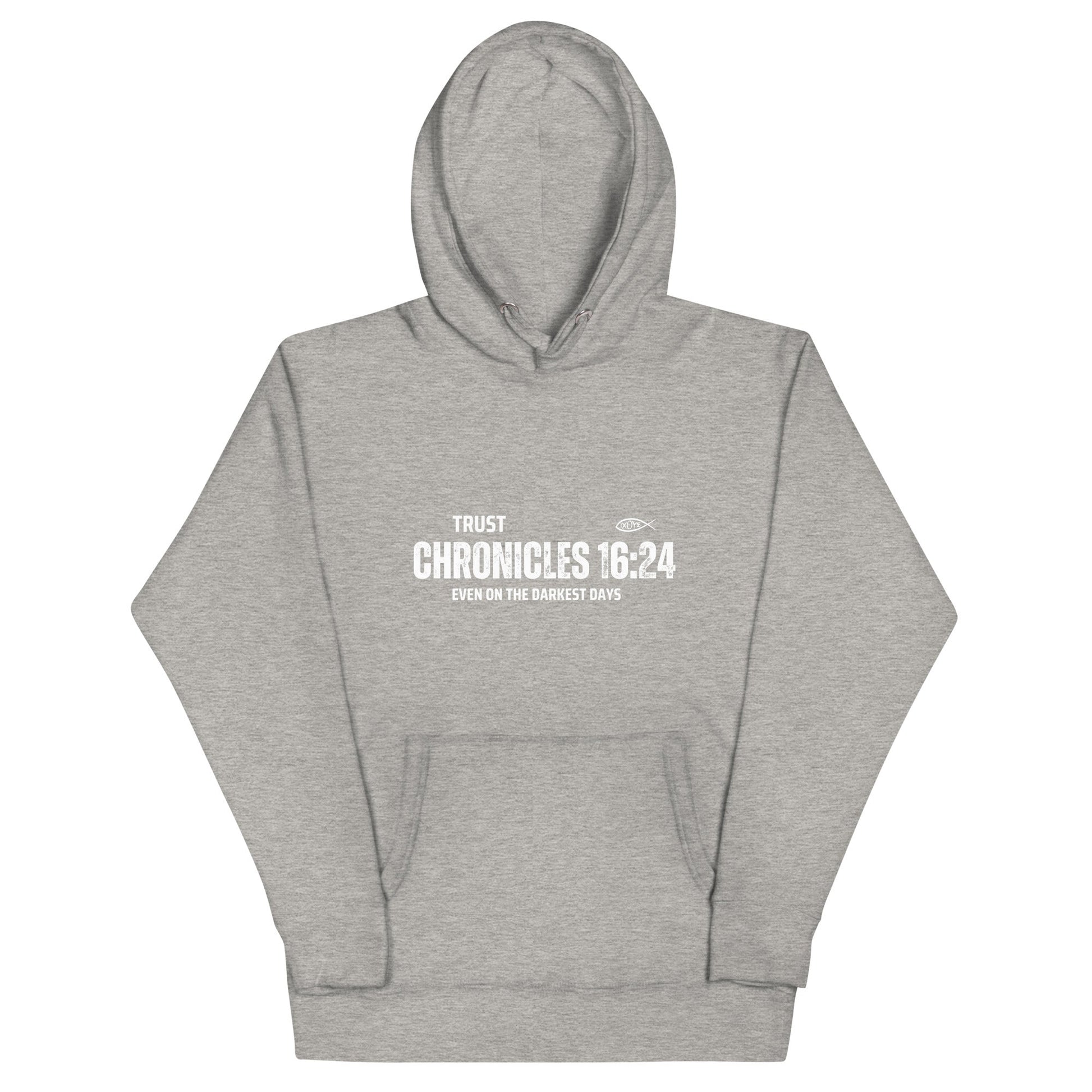 ✝️ Chronicles 16:24 “Trust Even on the Darkest Days” Hoodie – Faith - Inspired Comfort | Hoodies – GodSpeed Threads