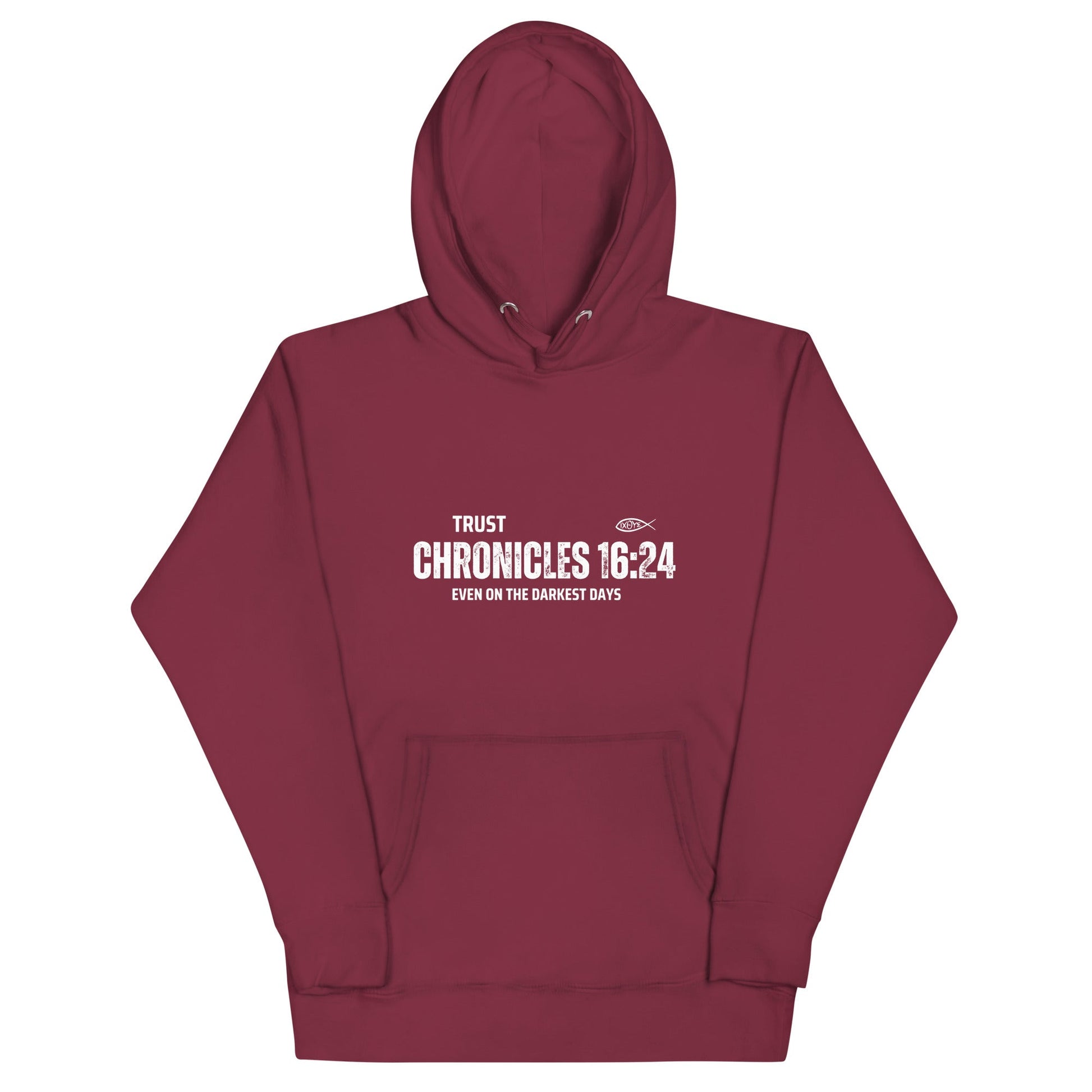 ✝️ Chronicles 16:24 “Trust Even on the Darkest Days” Hoodie – Faith - Inspired Comfort | Hoodies – GodSpeed Threads
