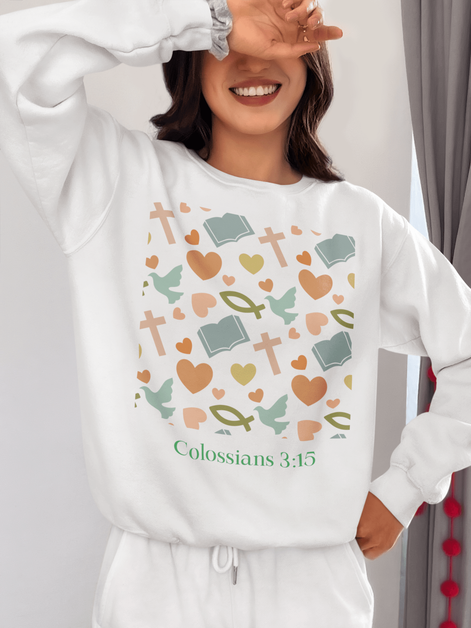 ✝️ Colossians 3:15 “Let the Peace of Christ Rule” Sweatshirt – Faith - Inspired Comfort | sweatshirts – GodSpeed Threads