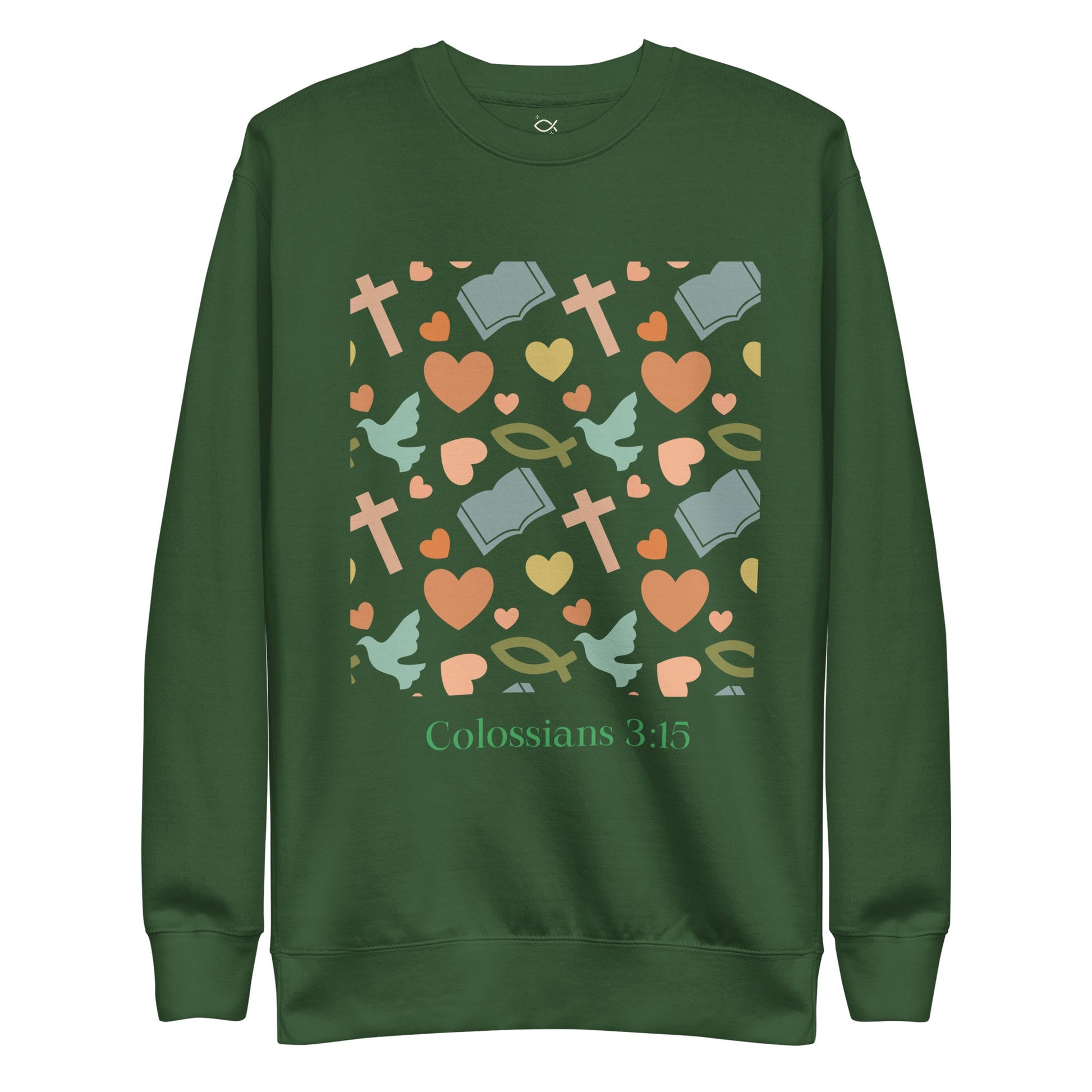 ✝️ Colossians 3:15 “Let the Peace of Christ Rule” Sweatshirt – Faith - Inspired Comfort | sweatshirts – GodSpeed Threads