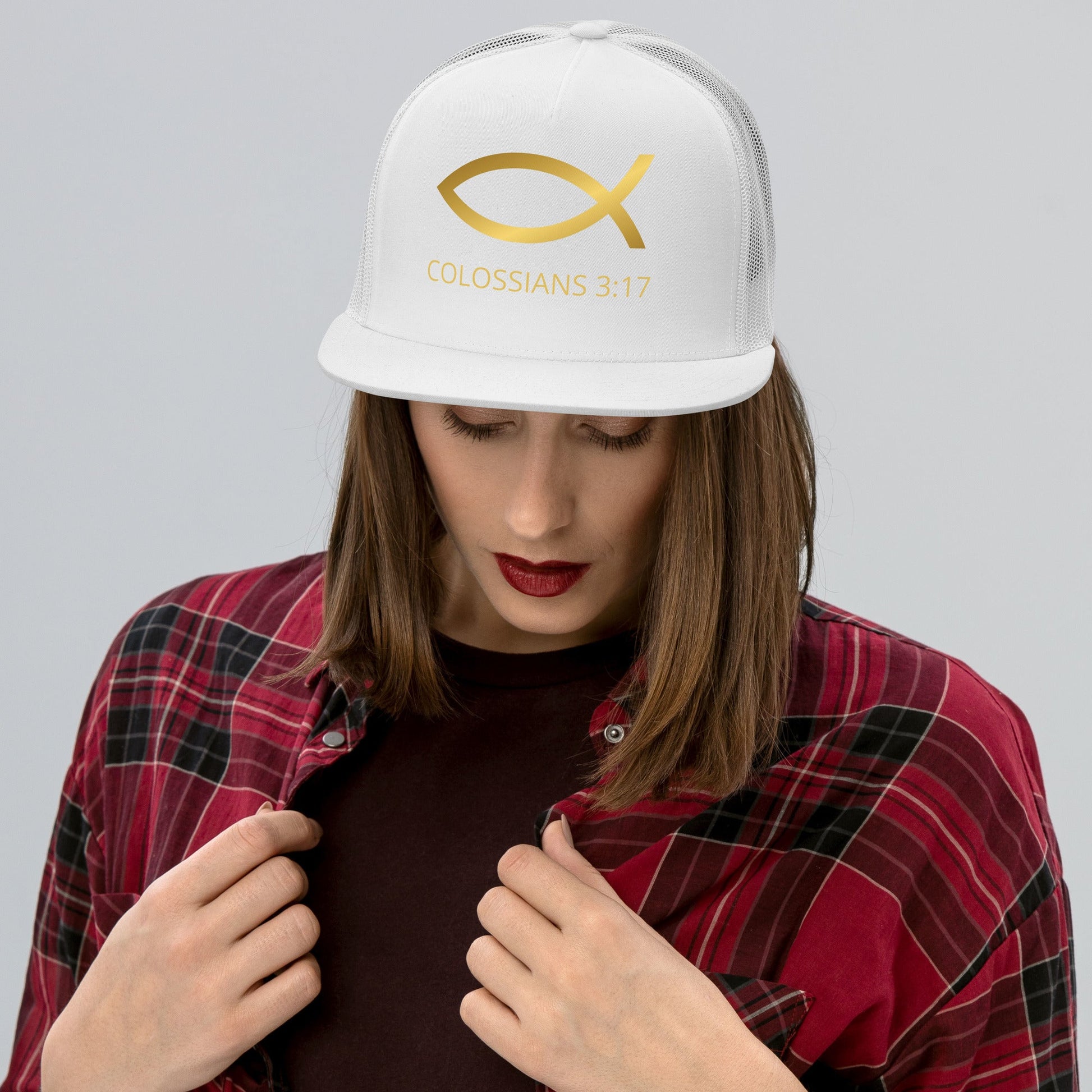 ✝️ Colossians 3:17 Trucker Snapback Hat – Faith in Action | Hats – GodSpeed Threads