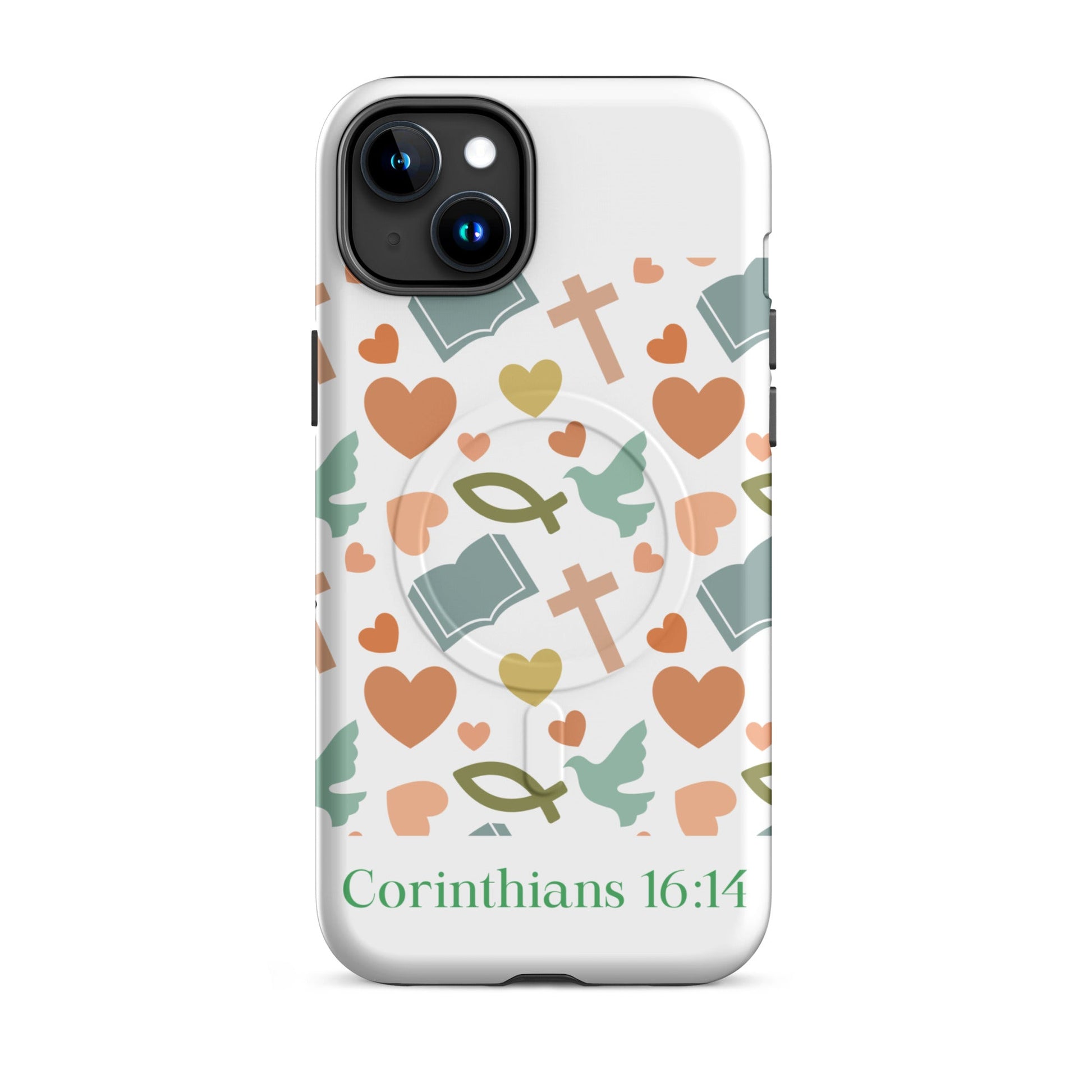 Corinthians 16:14 – Total Peace MagSafe® Tough Case for iPhone | Phone Case – GodSpeed Threads