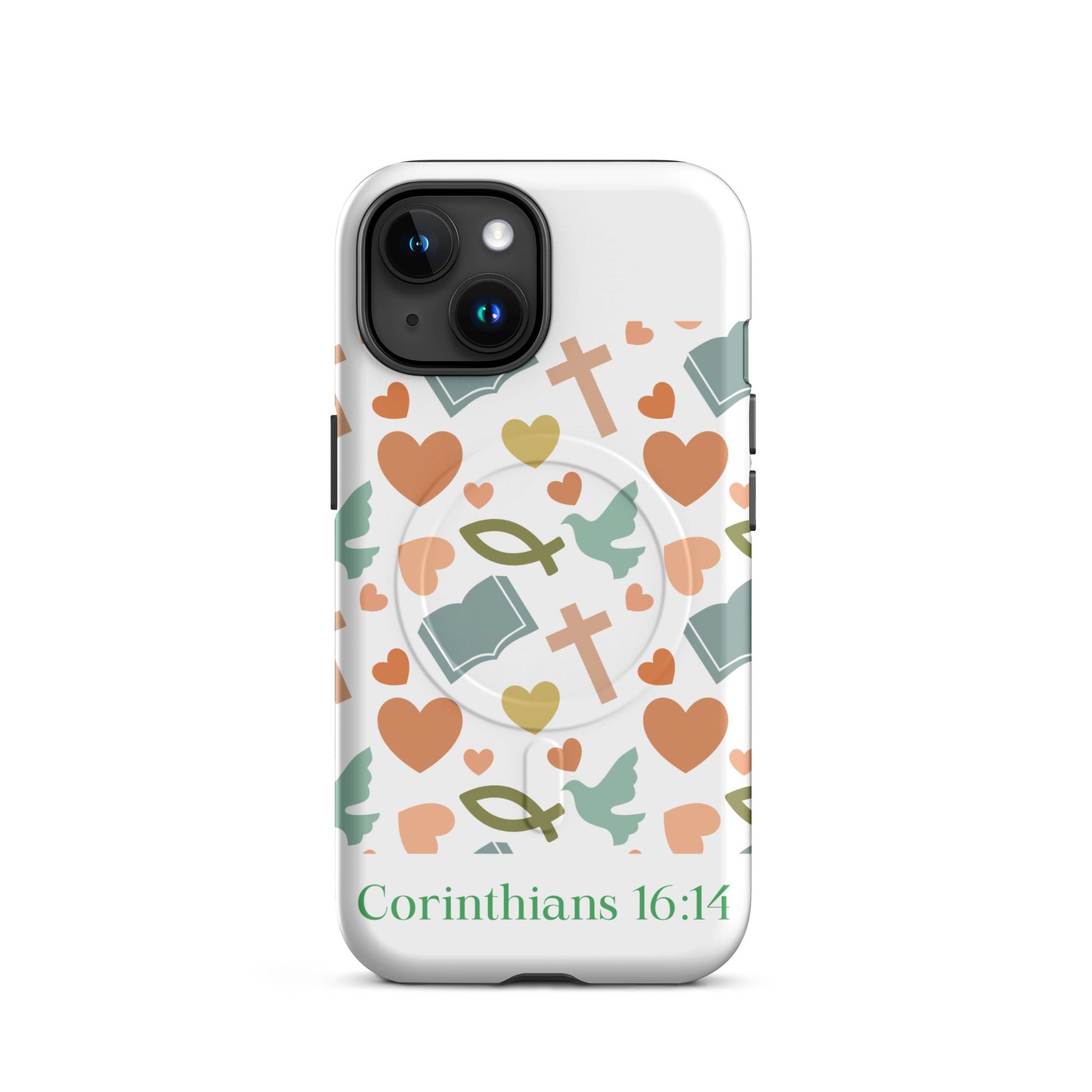 Corinthians 16:14 – Total Peace MagSafe® Tough Case for iPhone | Phone Case – GodSpeed Threads