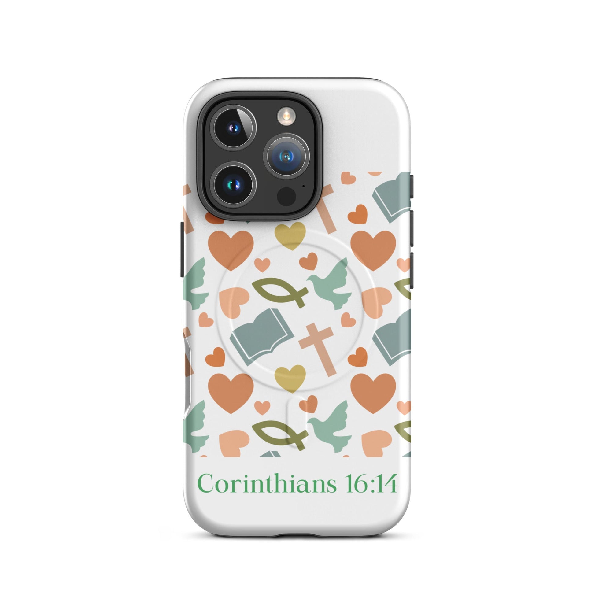 Corinthians 16:14 – Total Peace MagSafe® Tough Case for iPhone | Phone Case – GodSpeed Threads