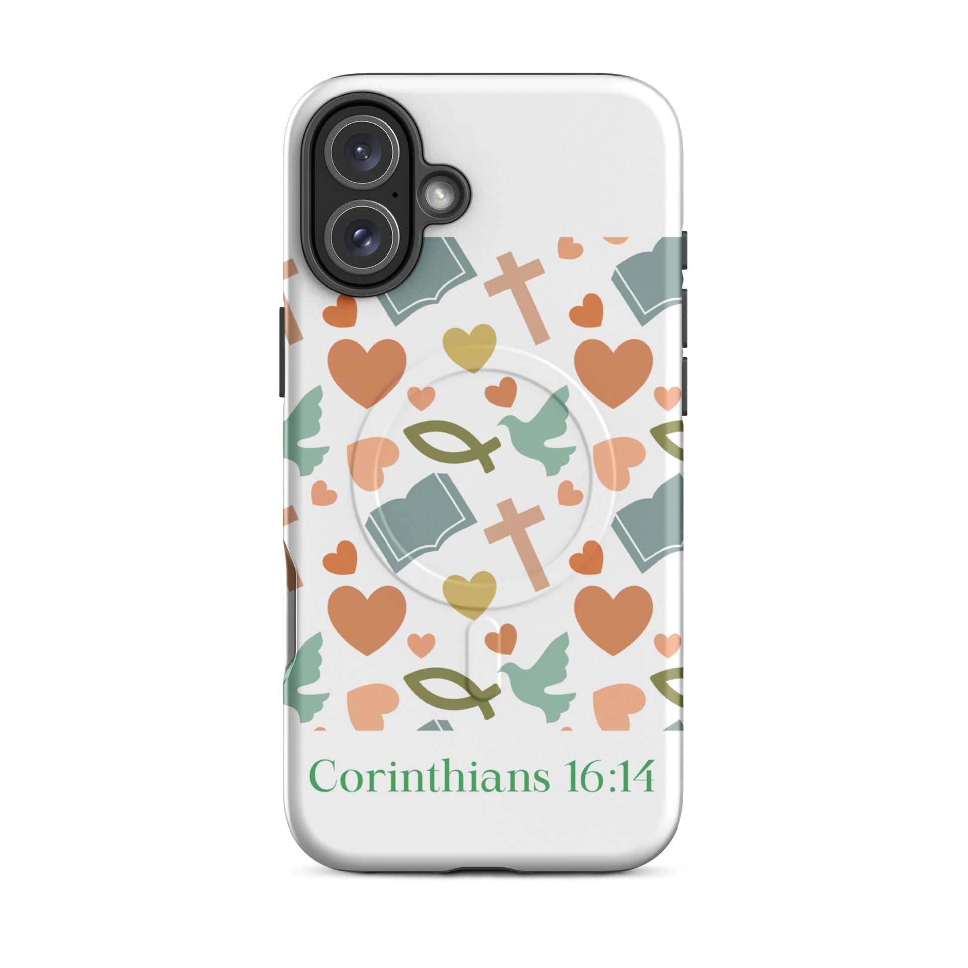 Corinthians 16:14 – Total Peace MagSafe® Tough Case for iPhone | Phone Case – GodSpeed Threads