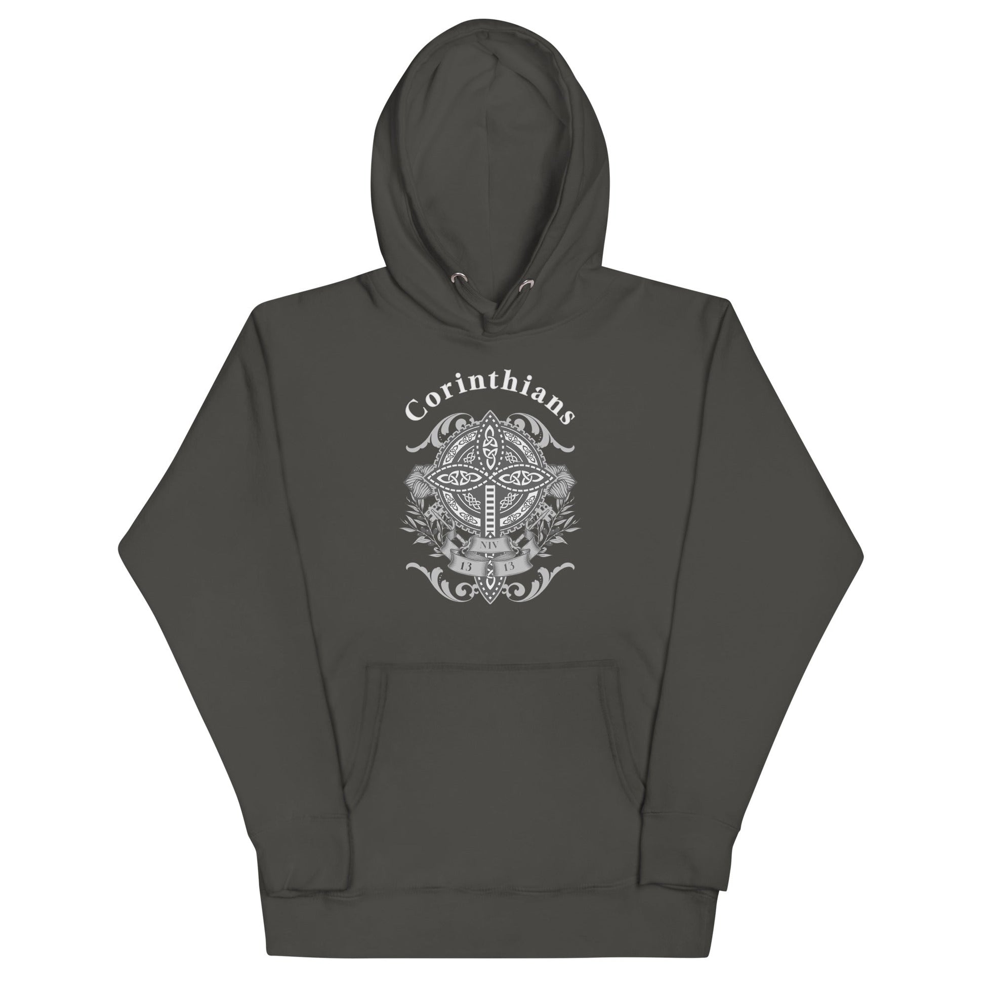 ✝️ Corinthians Celtic Cross Hoodie – Faith, Strength & Heritage | Hoodies – GodSpeed Threads