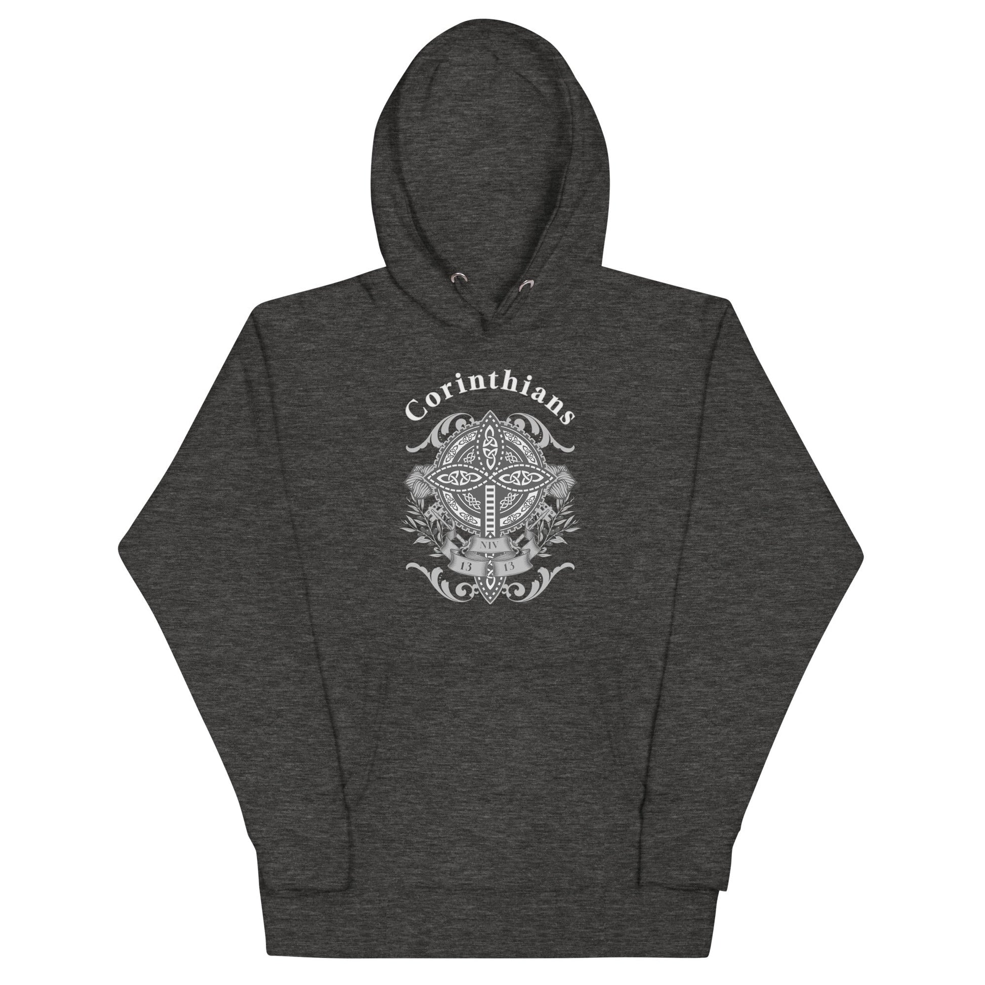✝️ Corinthians Celtic Cross Hoodie – Faith, Strength & Heritage | Hoodies – GodSpeed Threads