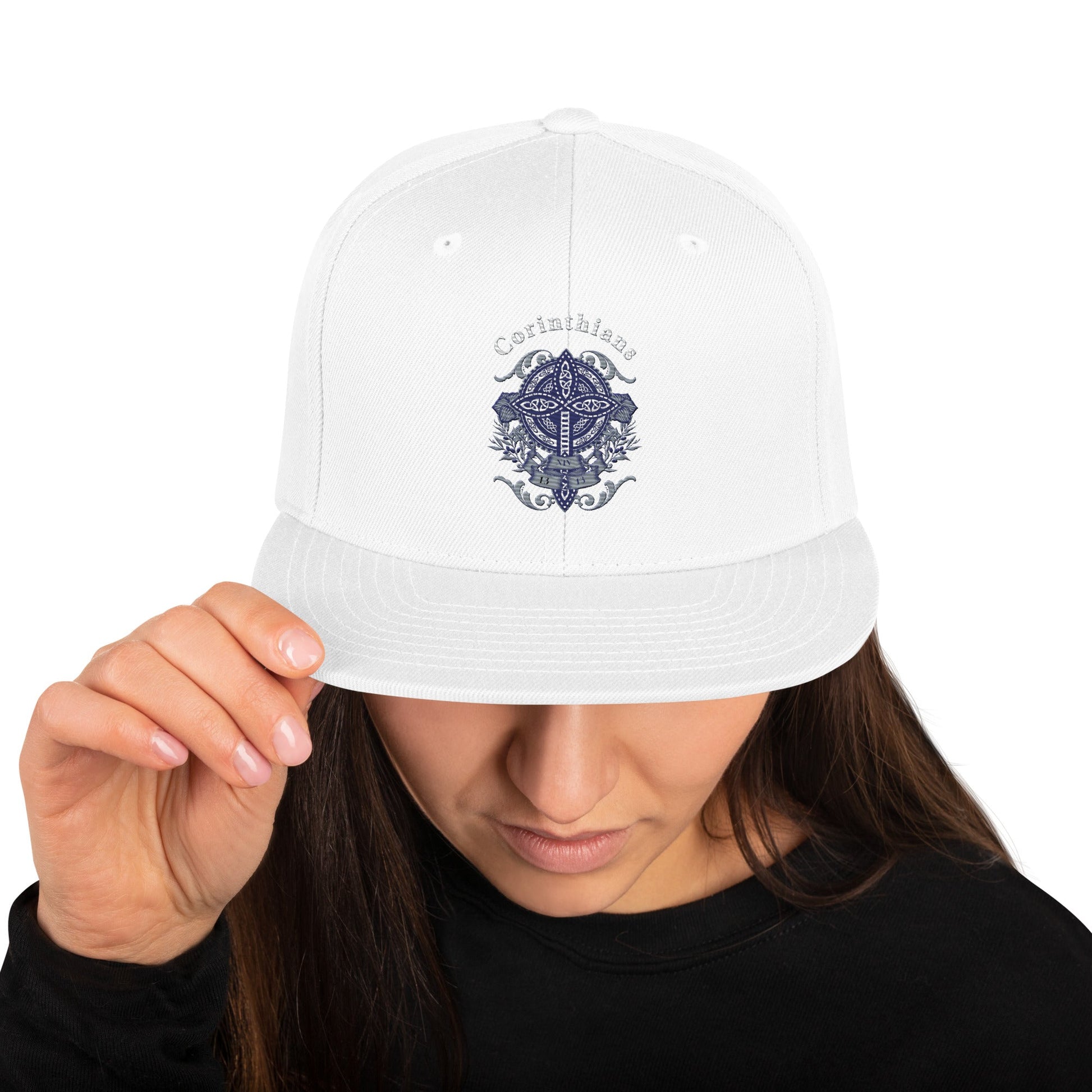 ✝️ Corinthians Embroidered Snapback Hat – Faith - Inspired Streetwear | Hats – GodSpeed Threads