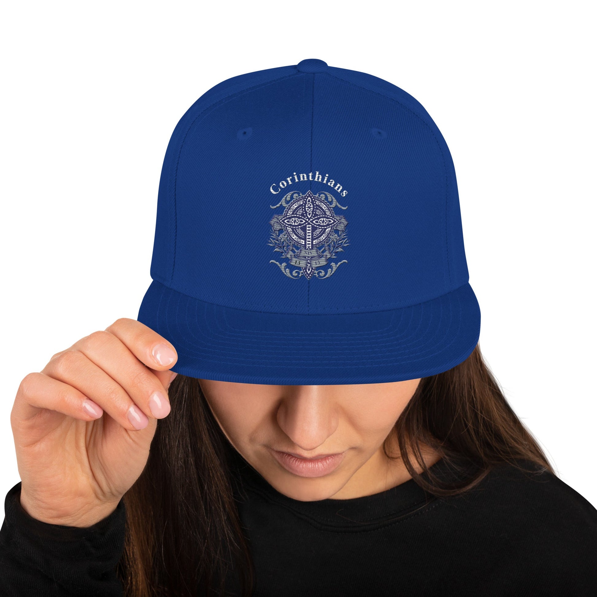✝️ Corinthians Embroidered Snapback Hat – Faith - Inspired Streetwear | Hats – GodSpeed Threads