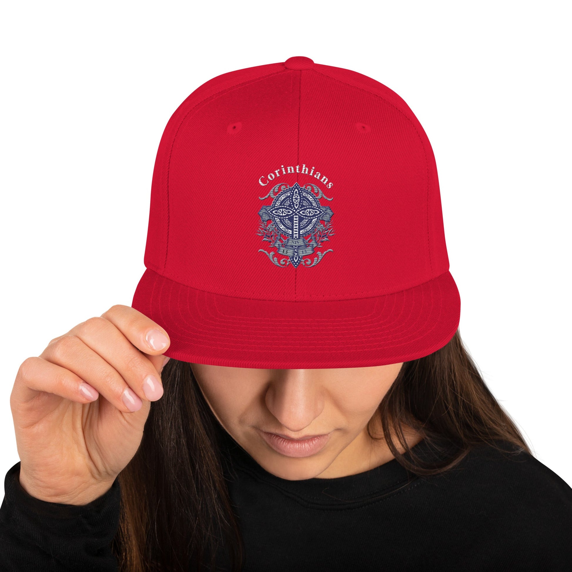 ✝️ Corinthians Embroidered Snapback Hat – Faith - Inspired Streetwear | Hats – GodSpeed Threads