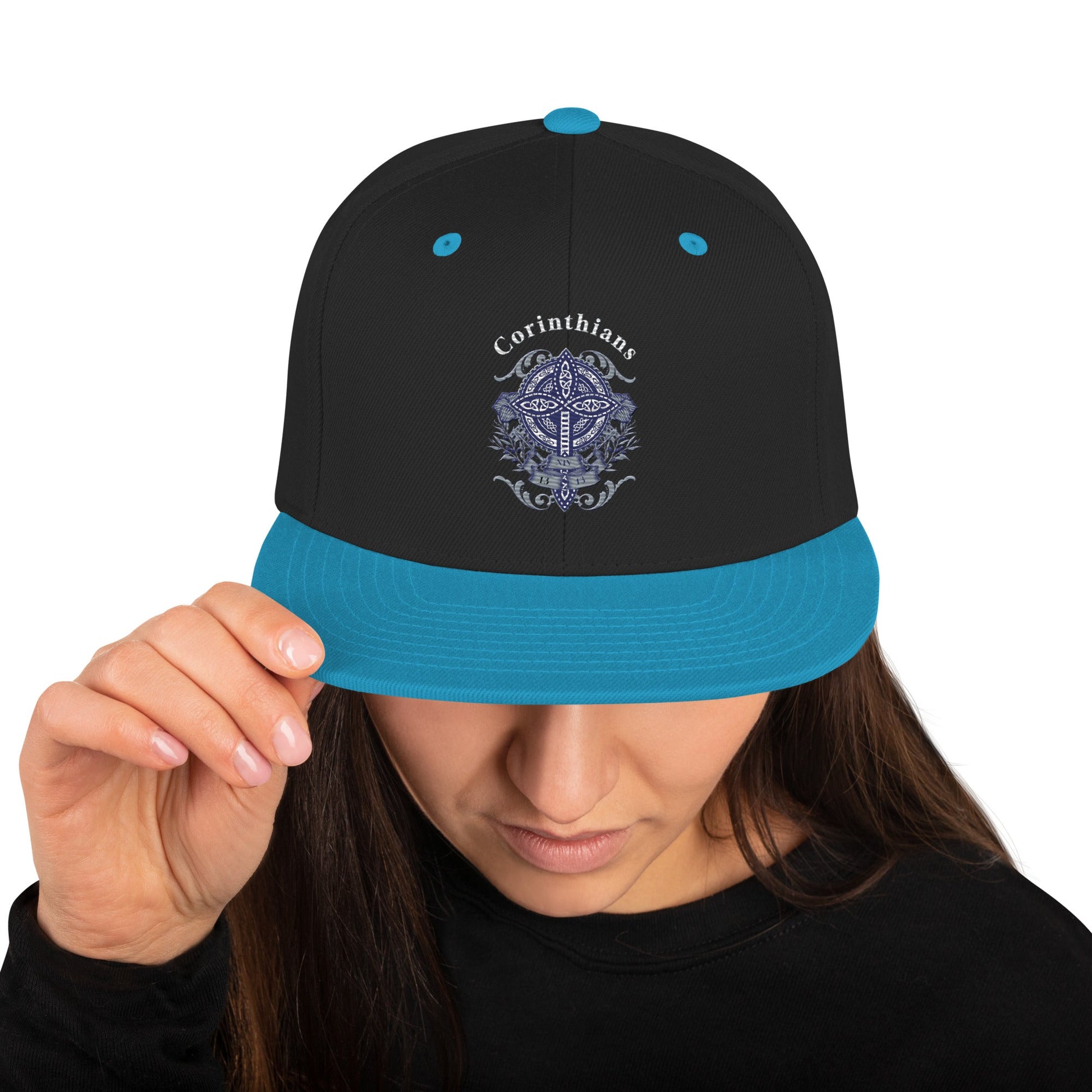 ✝️ Corinthians Embroidered Snapback Hat – Faith - Inspired Streetwear | Hats – GodSpeed Threads