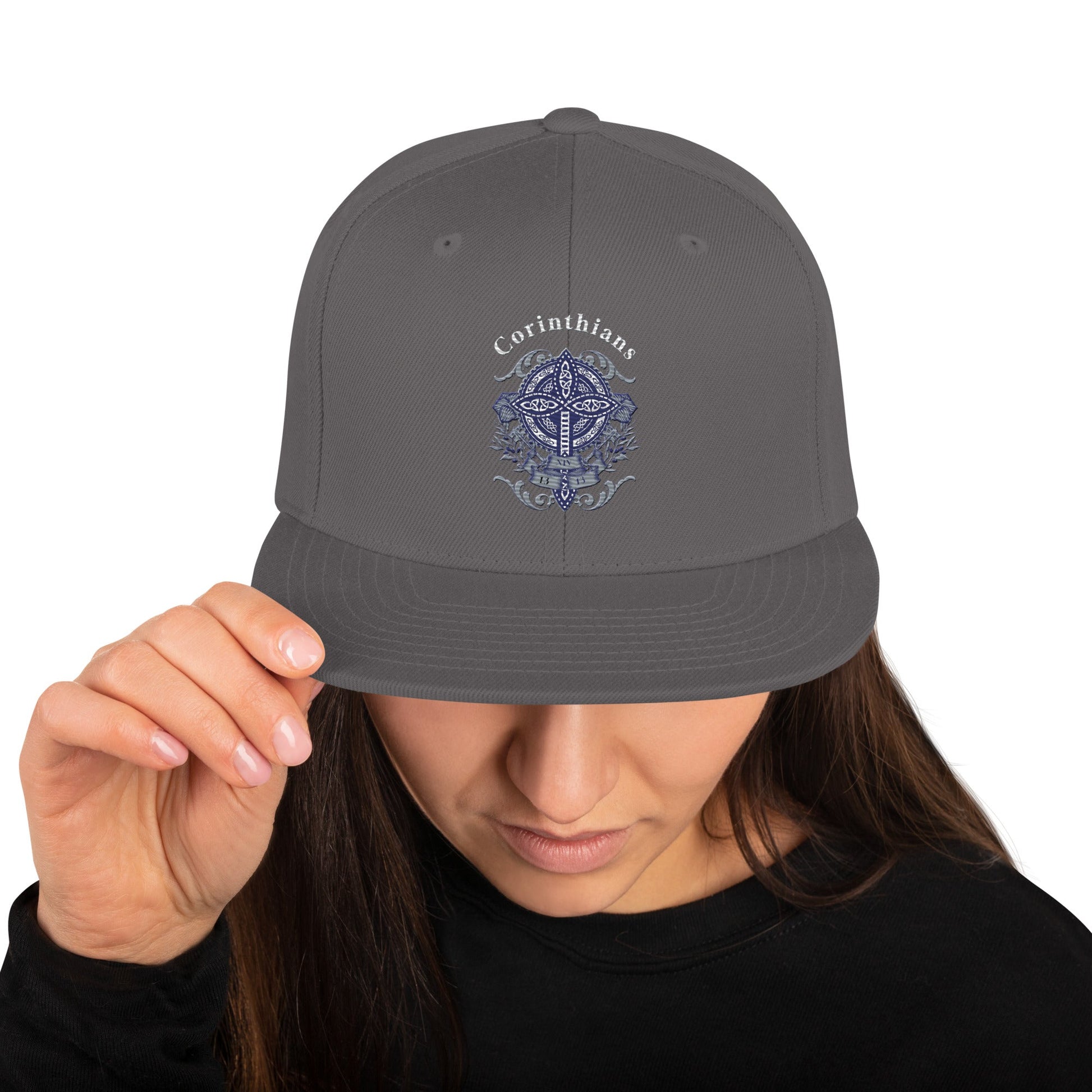 ✝️ Corinthians Embroidered Snapback Hat – Faith - Inspired Streetwear | Hats – GodSpeed Threads