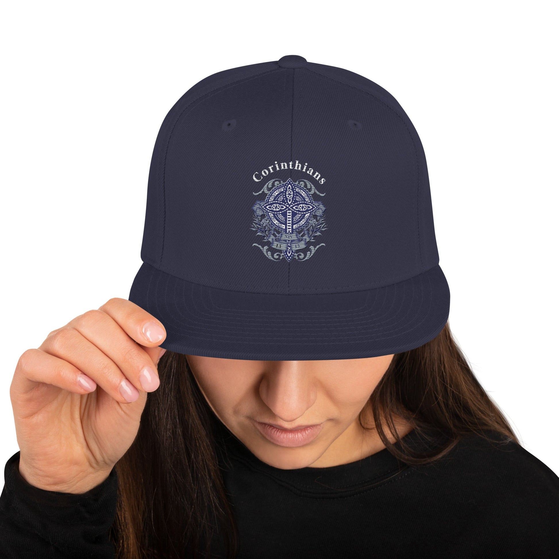 ✝️ Corinthians Embroidered Snapback Hat – Faith - Inspired Streetwear | Hats – GodSpeed Threads