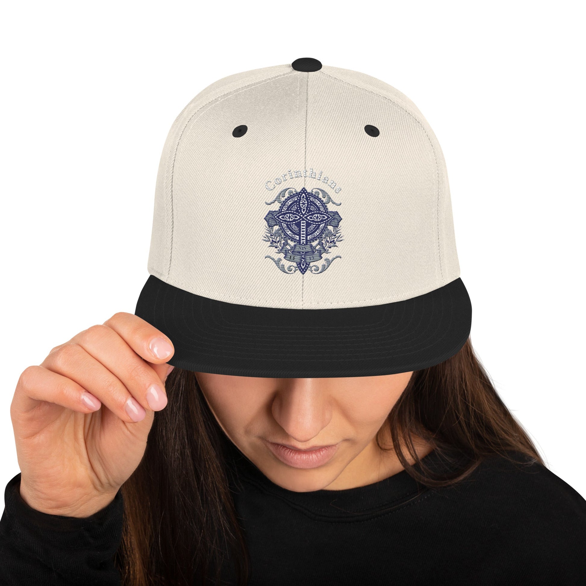 ✝️ Corinthians Embroidered Snapback Hat – Faith - Inspired Streetwear | Hats – GodSpeed Threads