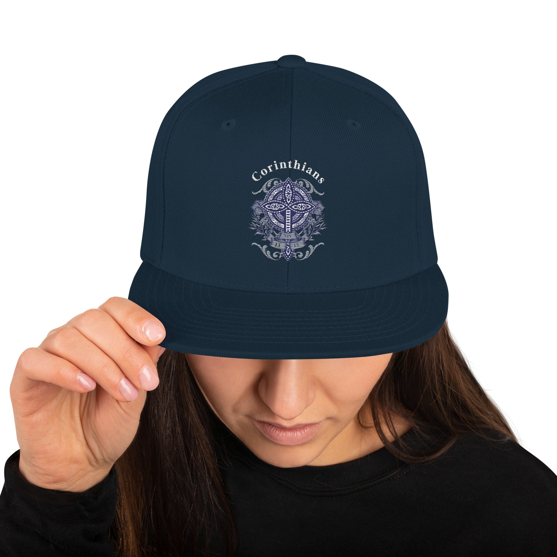 ✝️ Corinthians Embroidered Snapback Hat – Faith - Inspired Streetwear | Hats – GodSpeed Threads