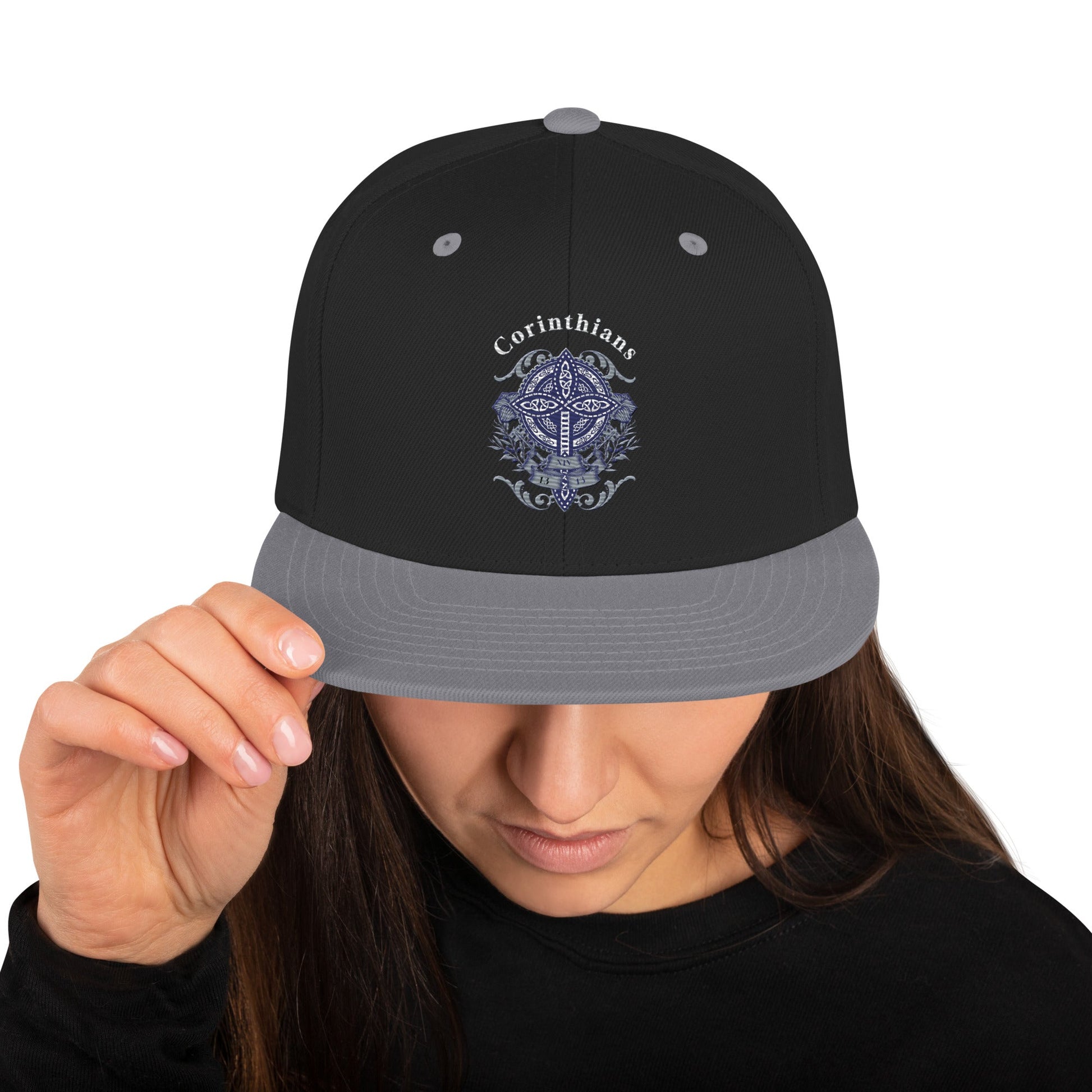 ✝️ Corinthians Embroidered Snapback Hat – Faith - Inspired Streetwear | Hats – GodSpeed Threads