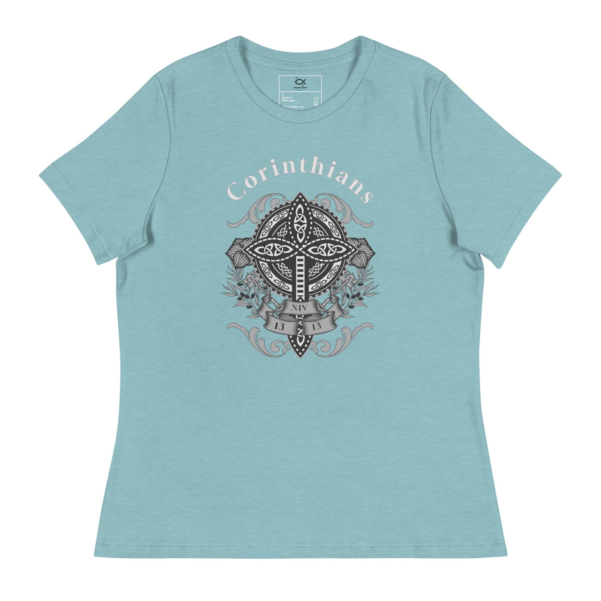 ✝️ Corinthians Women’s Relaxed T-Shirt – Faith - Inspired ComfortWomen's Relaxed T-Shirt | T-Shirts – GodSpeed Threads