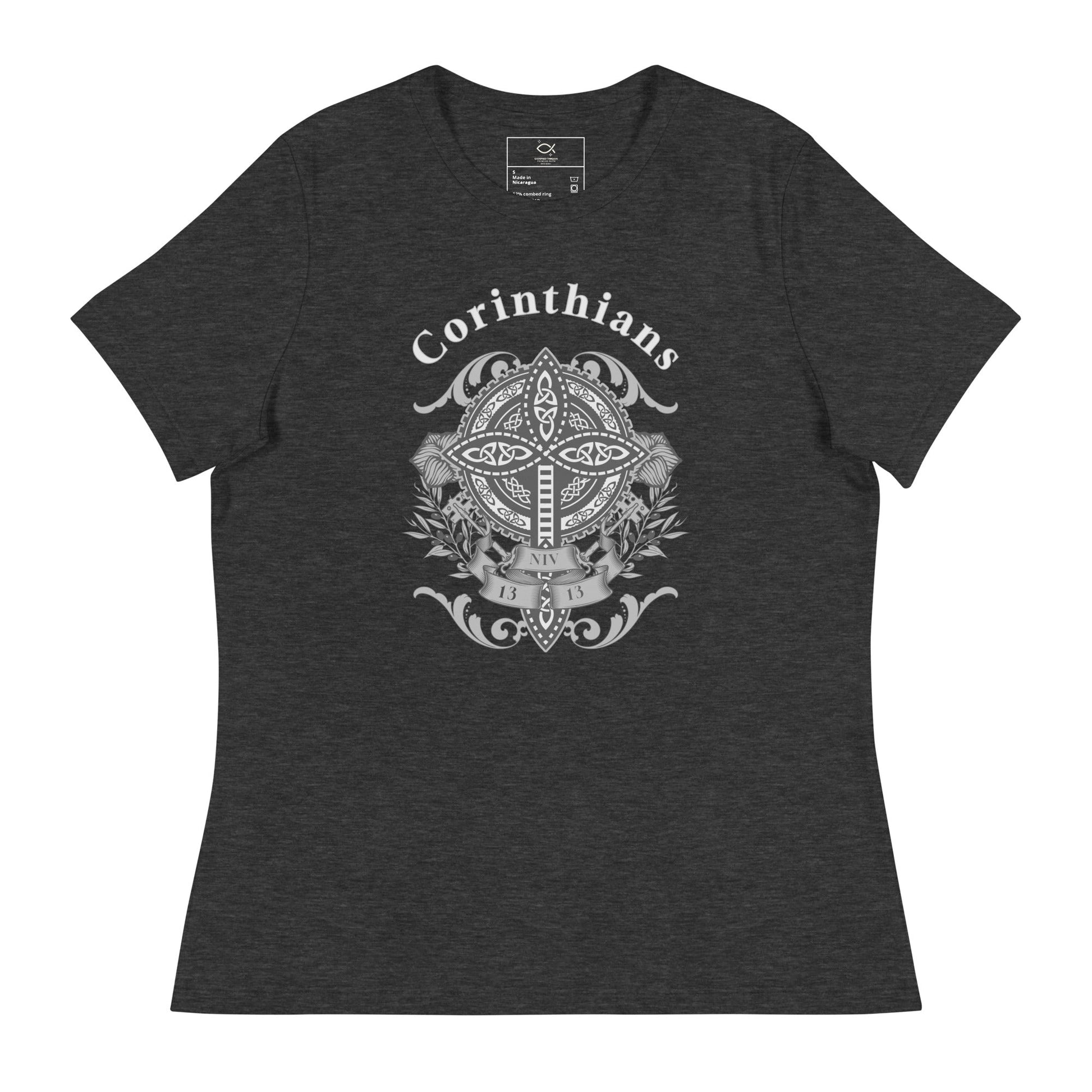 ✝️ Corinthians Women’s Relaxed T-Shirt – Faith - Inspired ComfortWomen's Relaxed T-Shirt | T-Shirts – GodSpeed Threads