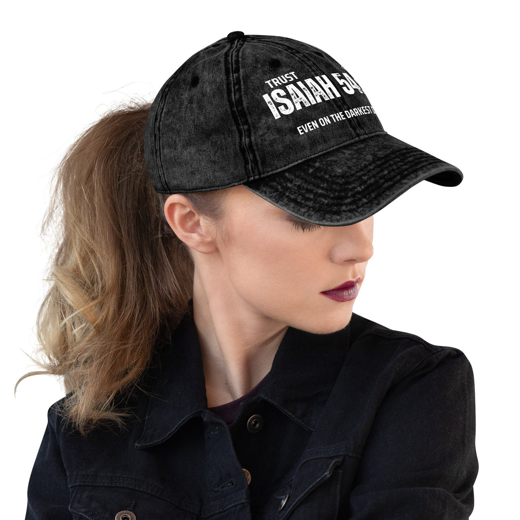 🧢 Distressed Vintage Otto / Twill Cap – Faith - Inspired Statement Hat | Hats – GodSpeed Threads