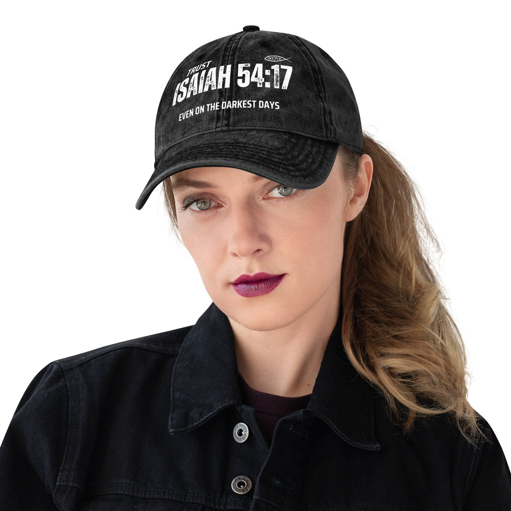 🧢 Distressed Vintage Otto / Twill Cap – Faith - Inspired Statement Hat | Hats – GodSpeed Threads
