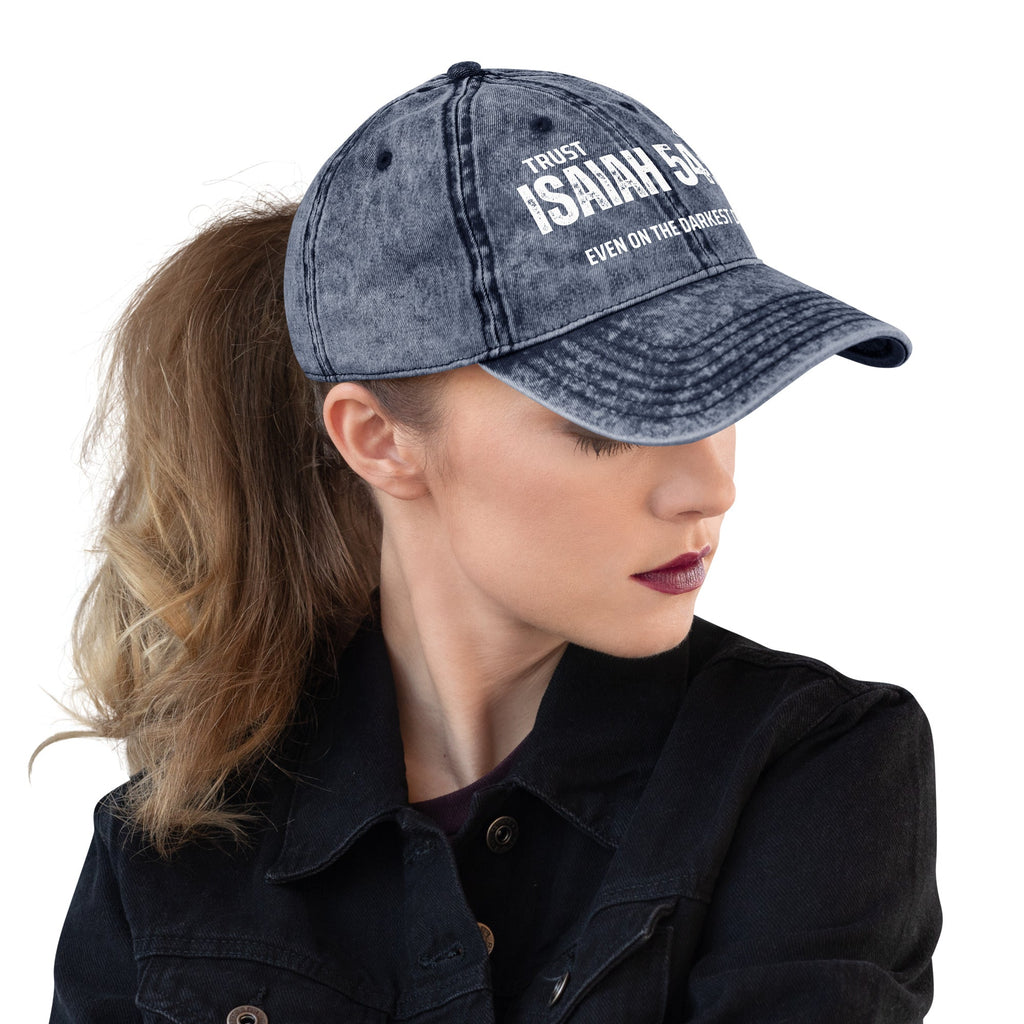 🧢 Distressed Vintage Otto / Twill Cap – Faith - Inspired Statement Hat | Hats – GodSpeed Threads