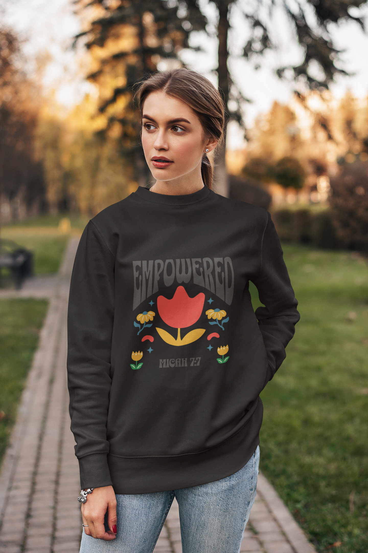 Empowered Sweatshirt – Micah 7:7