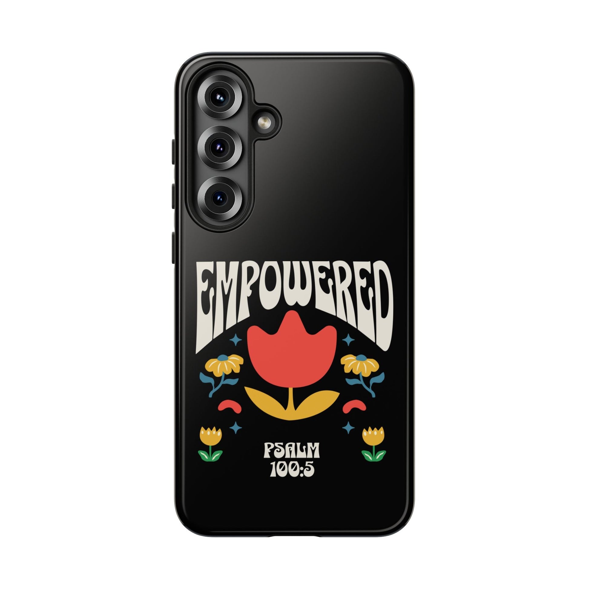 Empowered Floral Phone Case, Inspirational Phone Case, Unique Gift for Her, Psalm 100:5, Tough Phone Cover, Empowering Accessory | Phone Case – GodSpeed Threads