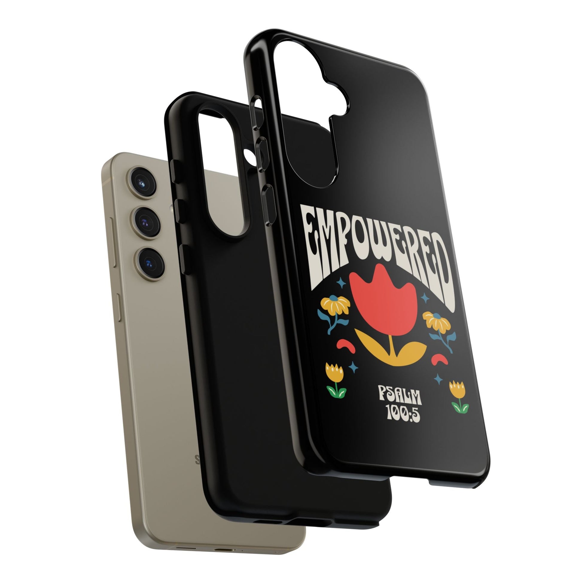 Empowered Floral Phone Case, Inspirational Phone Case, Unique Gift for Her, Psalm 100:5, Tough Phone Cover, Empowering Accessory | Phone Case – GodSpeed Threads