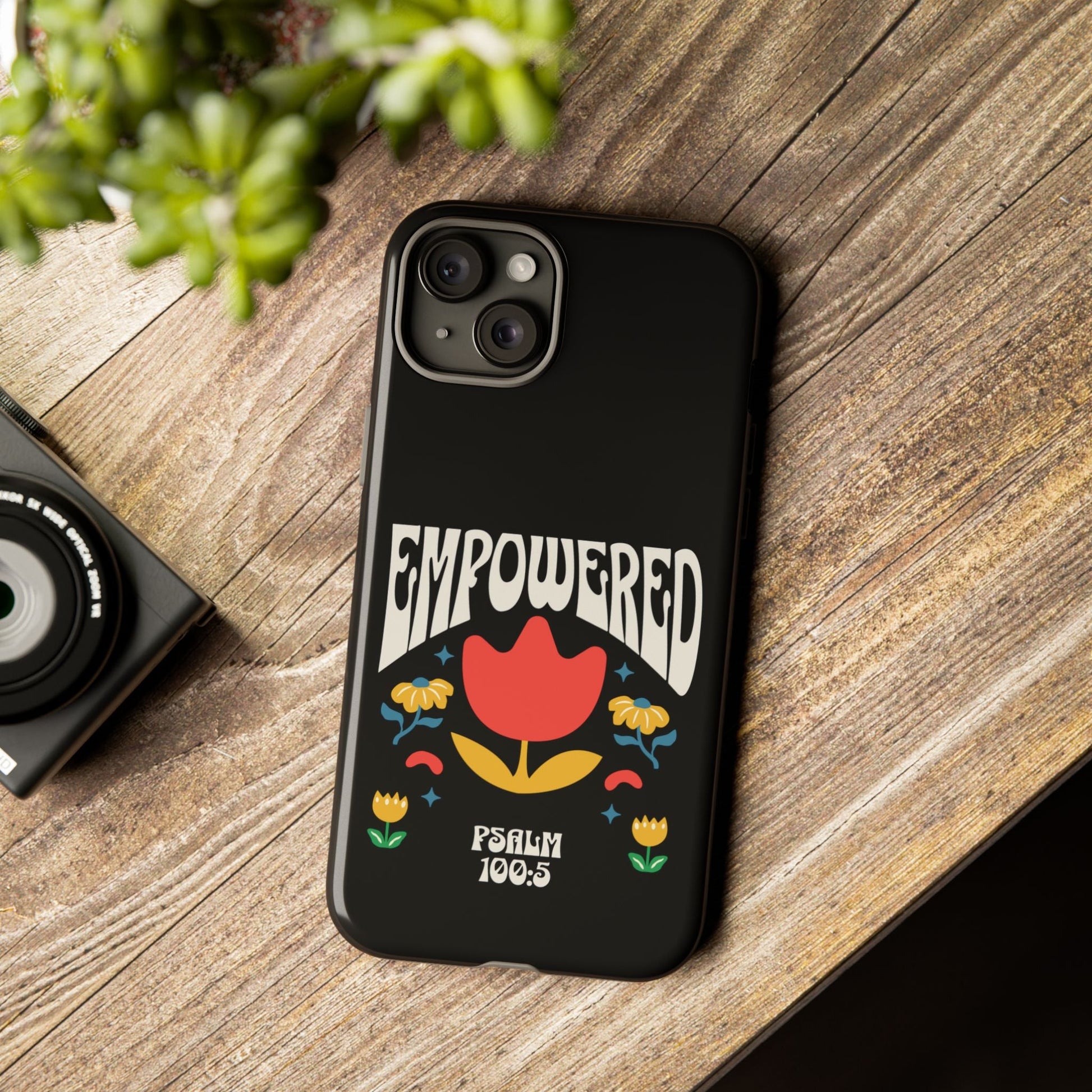 Empowered Floral Phone Case, Inspirational Phone Case, Unique Gift for Her, Psalm 100:5, Tough Phone Cover, Empowering Accessory | Phone Case – GodSpeed Threads