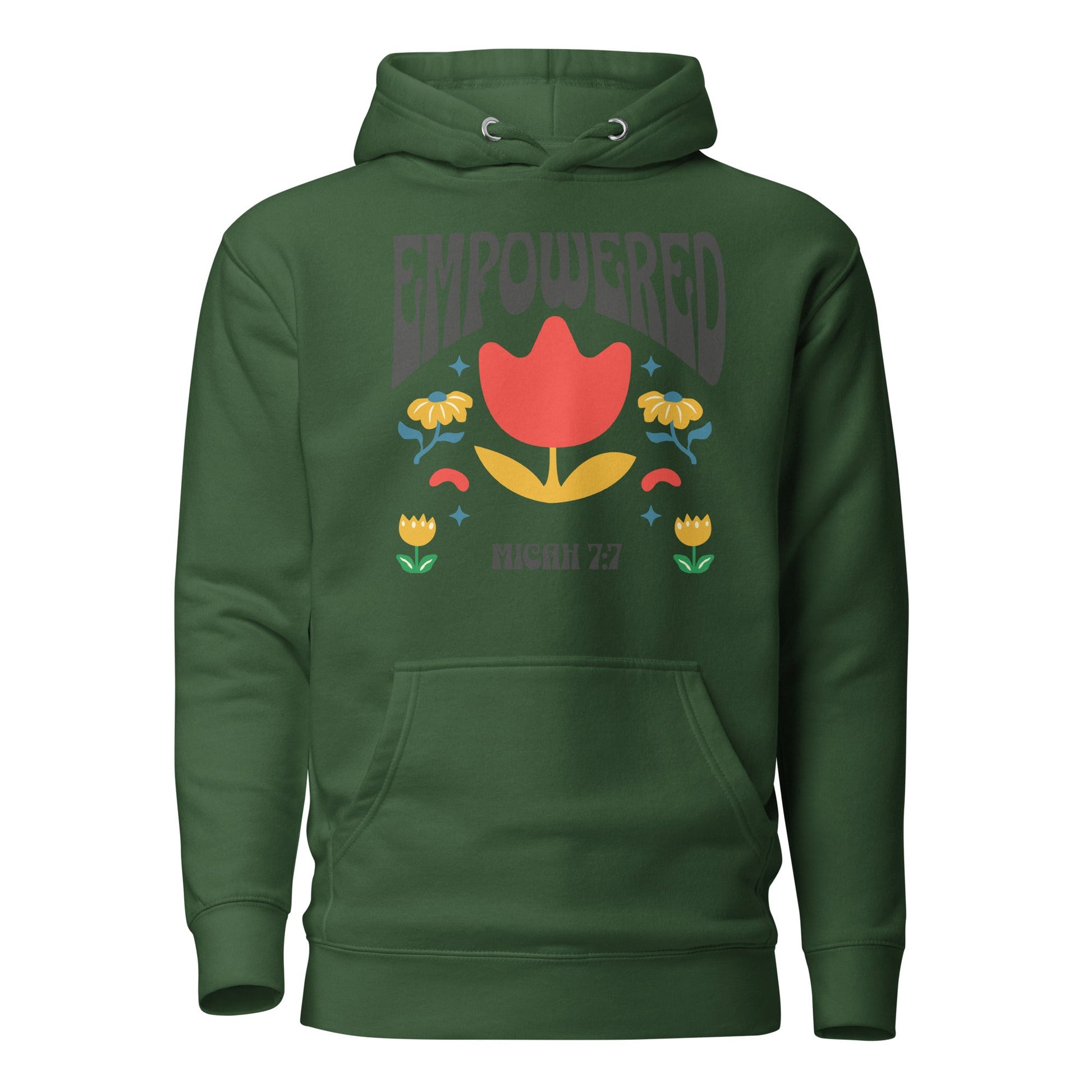 ✝️ Empowered Hoodie – Micah 7:7 Faith - Inspired Comfort Wear | Hoodies – GodSpeed Threads