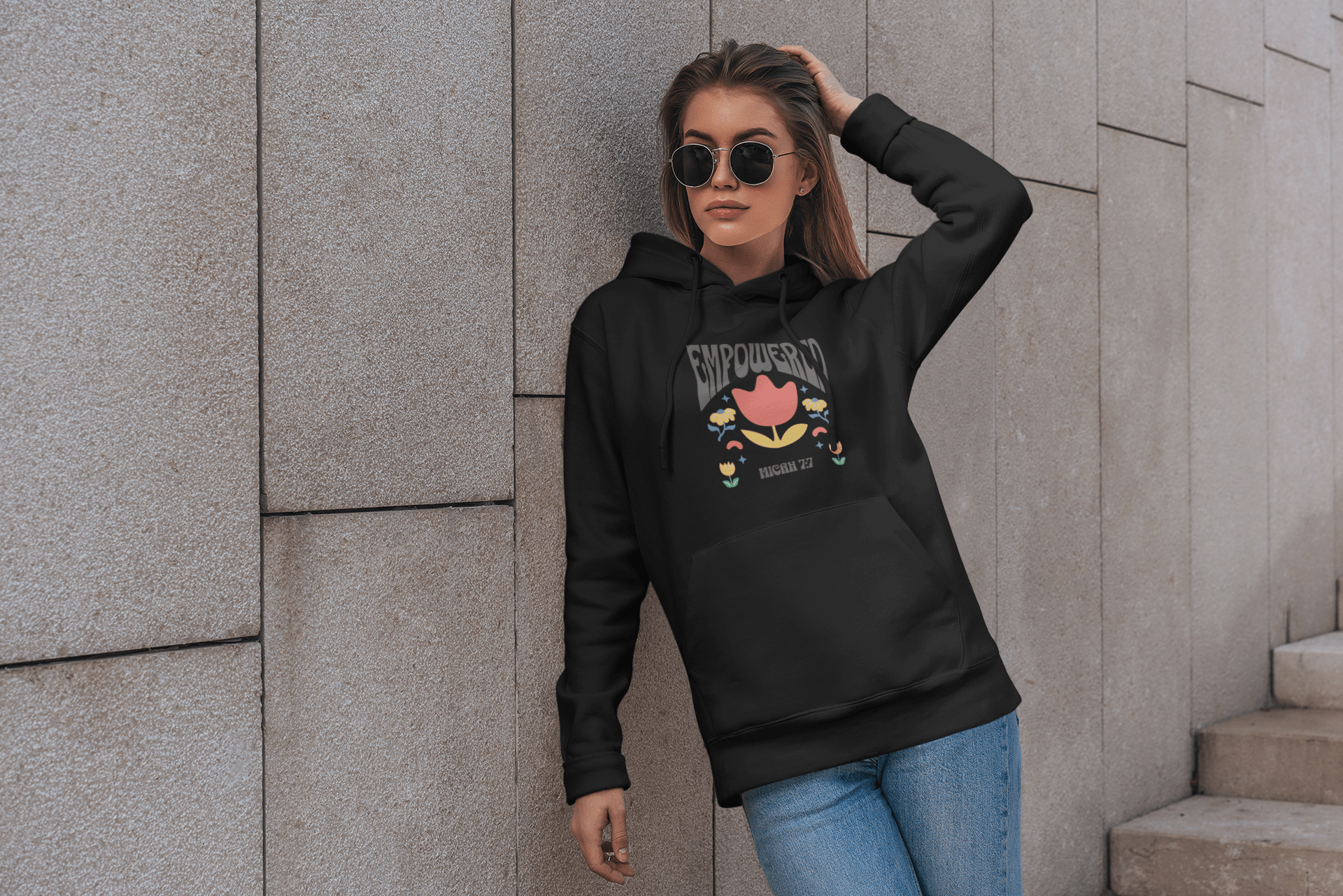 ✝️ Empowered Hoodie – Micah 7:7 Faith - Inspired Comfort Wear | Hoodies – GodSpeed Threads