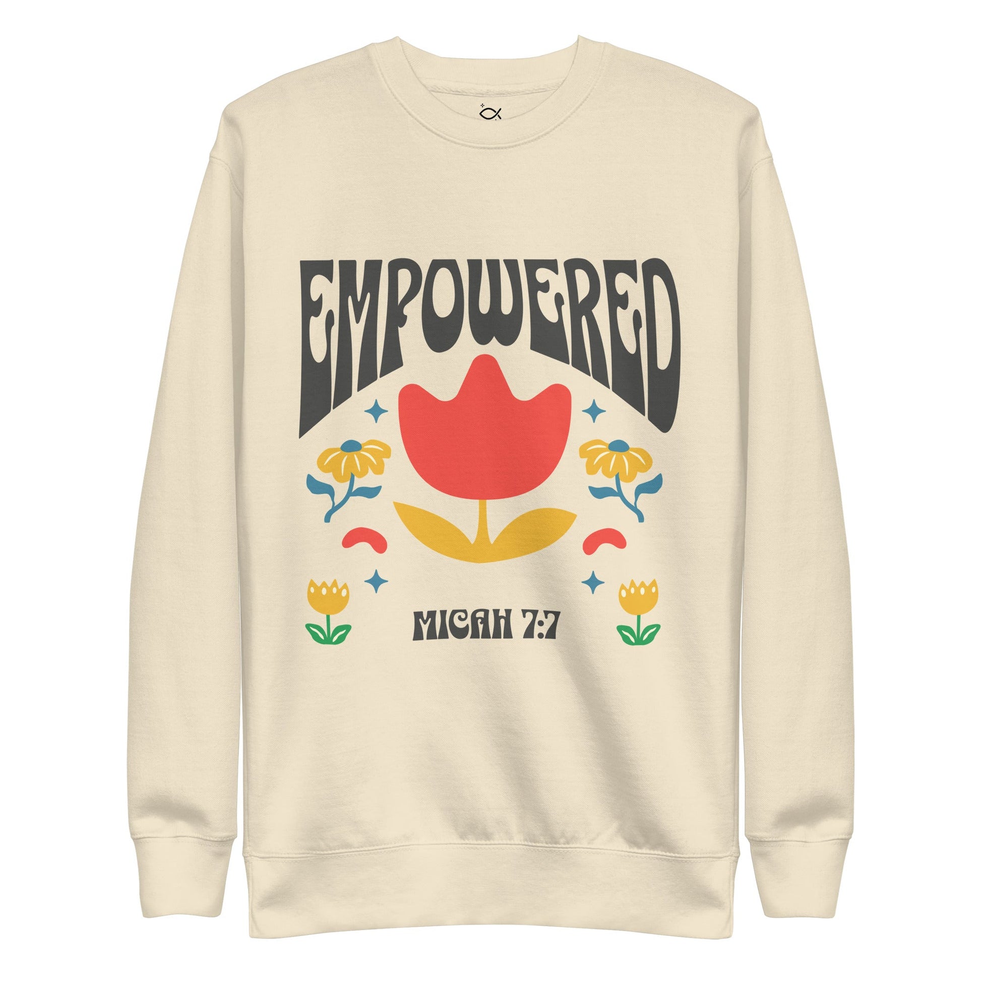 ✝️ Empowered Micah 7:7 Sweatshirt – Faith - Inspired Christian Apparel | sweatshirts – GodSpeed Threads