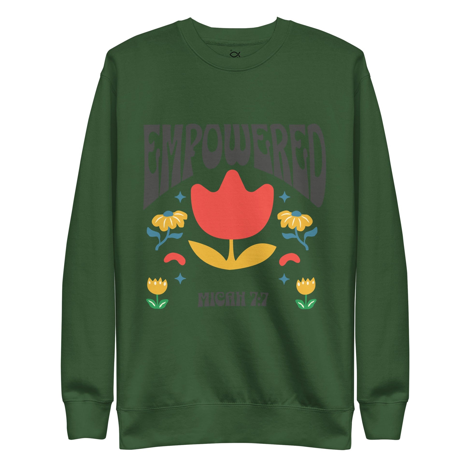 ✝️ Empowered Micah 7:7 Sweatshirt – Faith - Inspired Christian Apparel | sweatshirts – GodSpeed Threads