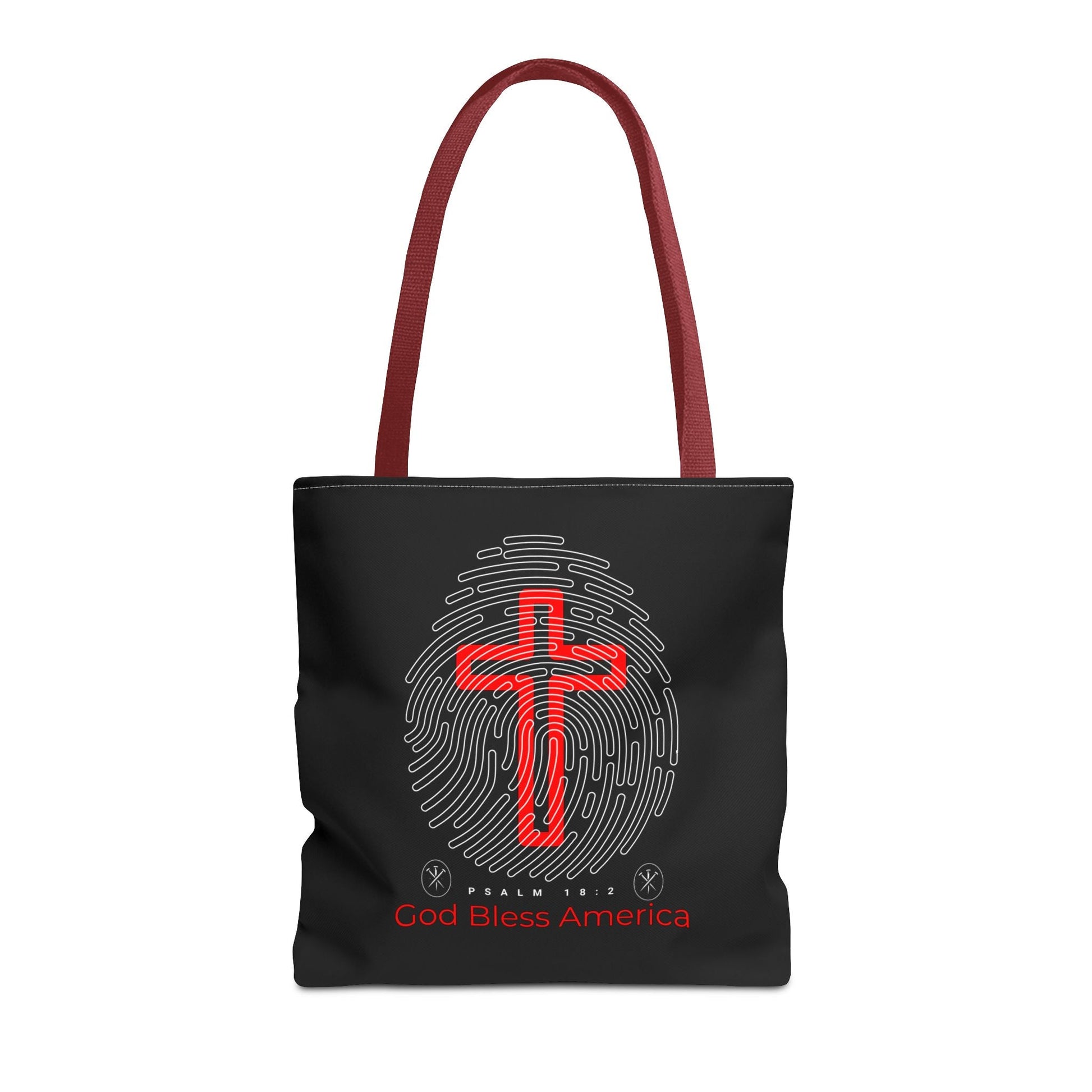 Faith - Inspired Tote Bag, Cross Design, God Bless America, Christian Gift, Spiritual Tote, Everyday Use, Religious Shopper | Bags – GodSpeed Threads