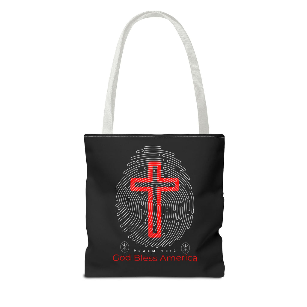 Faith - Inspired Tote Bag, Cross Design, God Bless America, Christian Gift, Spiritual Tote, Everyday Use, Religious Shopper | Bags – GodSpeed Threads