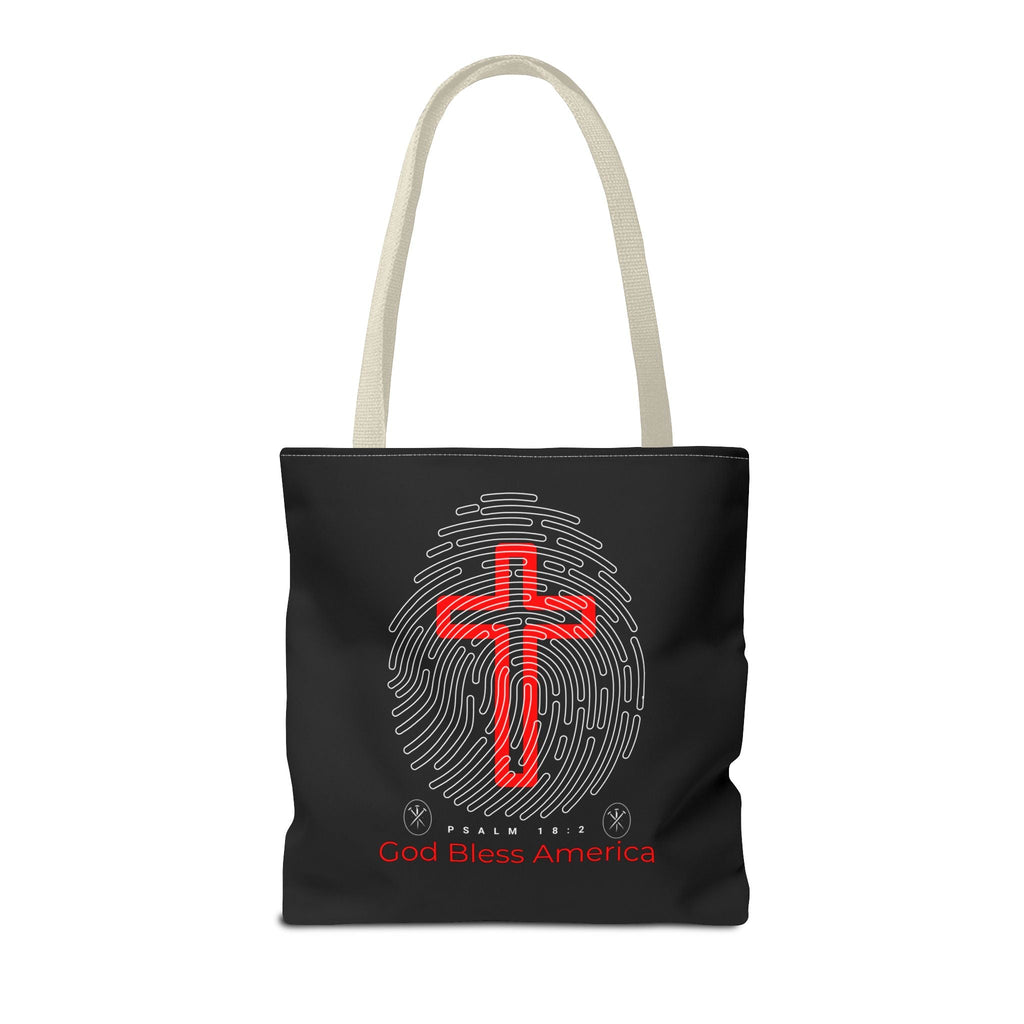 Faith - Inspired Tote Bag, Cross Design, God Bless America, Christian Gift, Spiritual Tote, Everyday Use, Religious Shopper | Bags – GodSpeed Threads